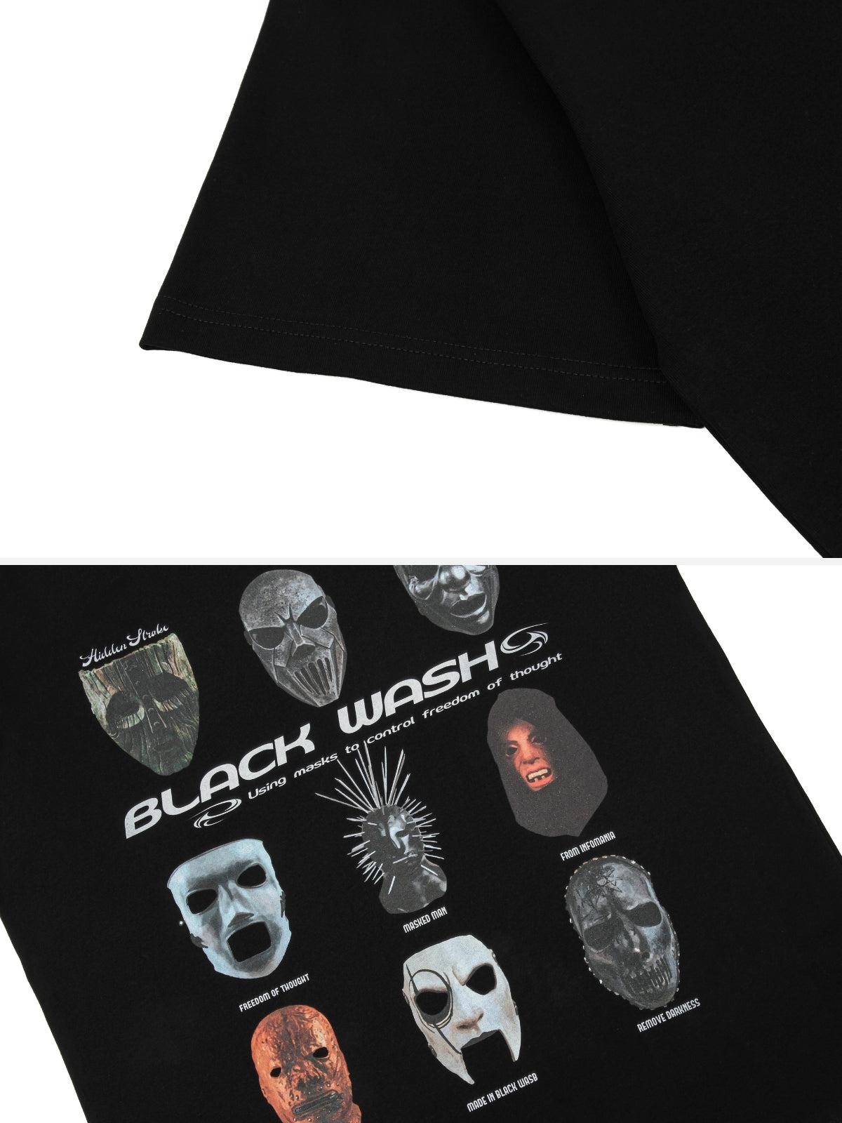 Concert Outfit Masked Mystery Iconic Faces Graphic Tee Concert Outfit Masked Mystery Iconic Faces Graphic Tee