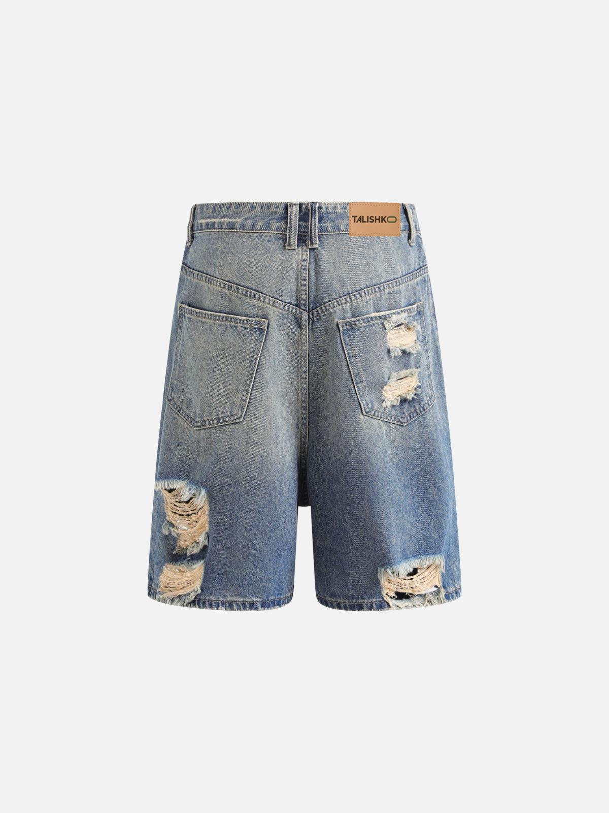 Concert Outfit Multi Distressed Jorts