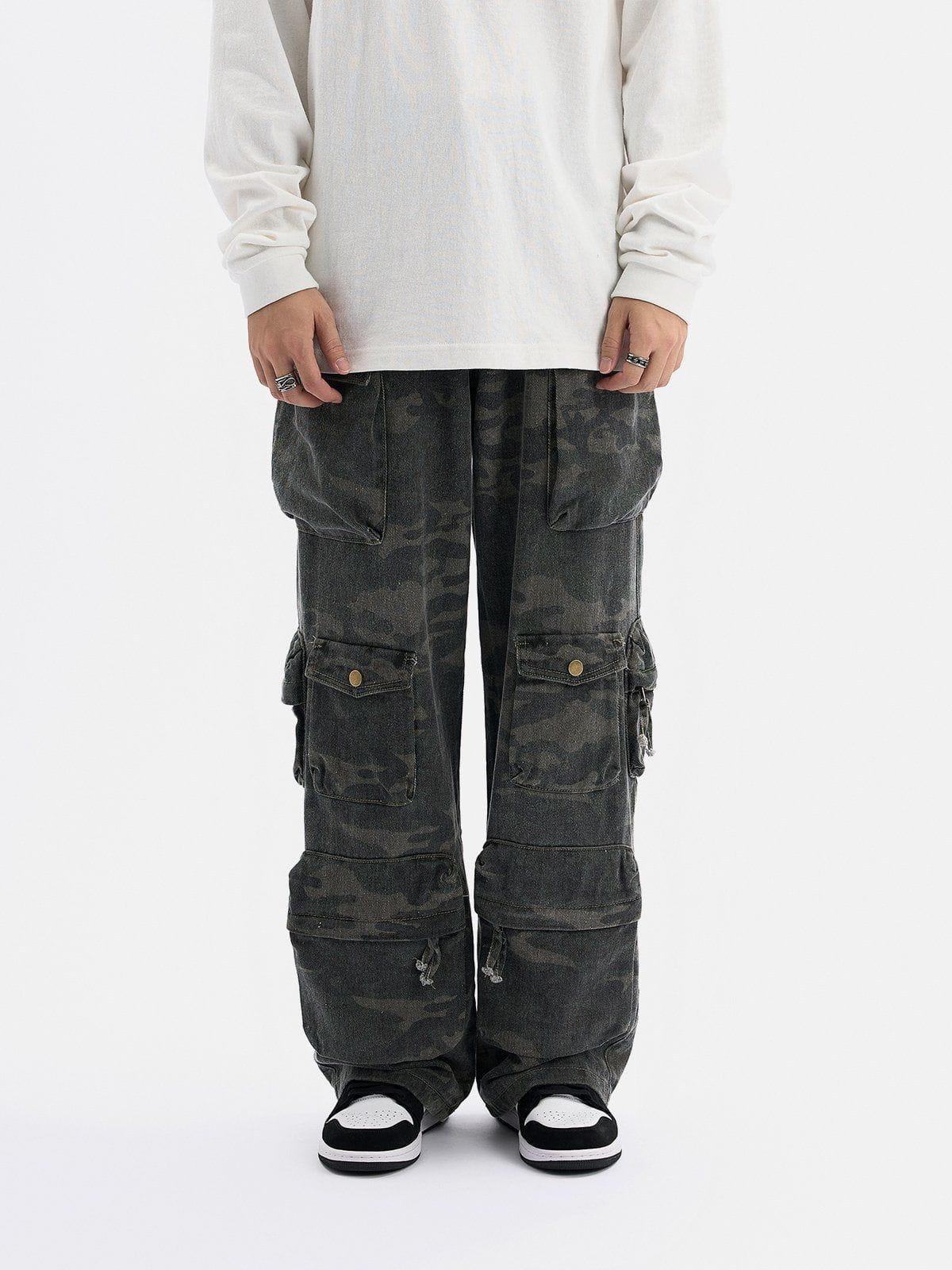 Concert Outfit Multi-Pocket Camouflage Cargo Pants