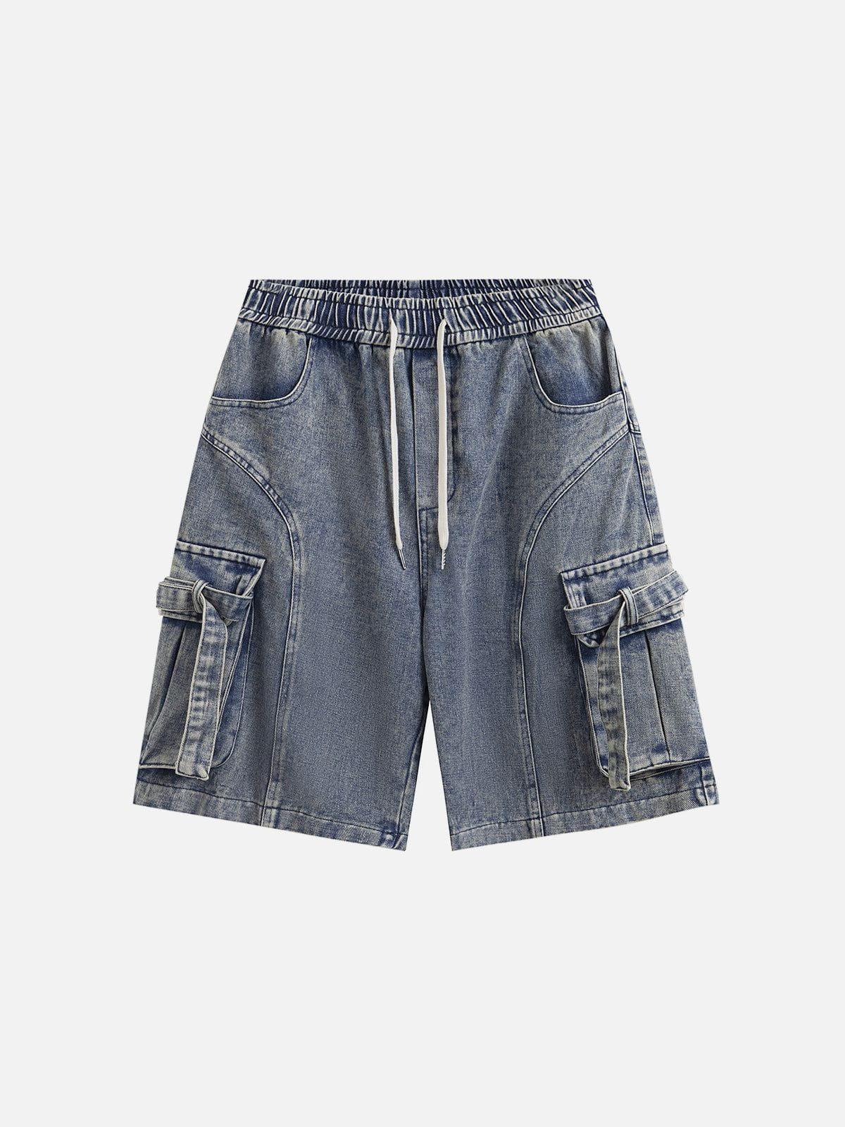 Concert Outfit Multi Pocket Drawstring Jorts
