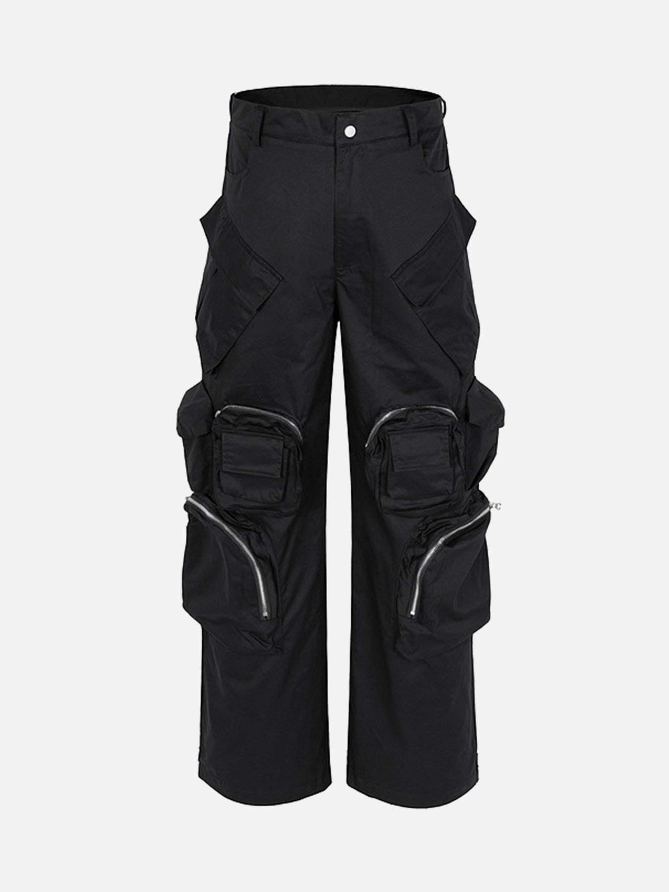 Concert Outfit Multi-Pocket Functional Casual Workwear Wide Leg Pants