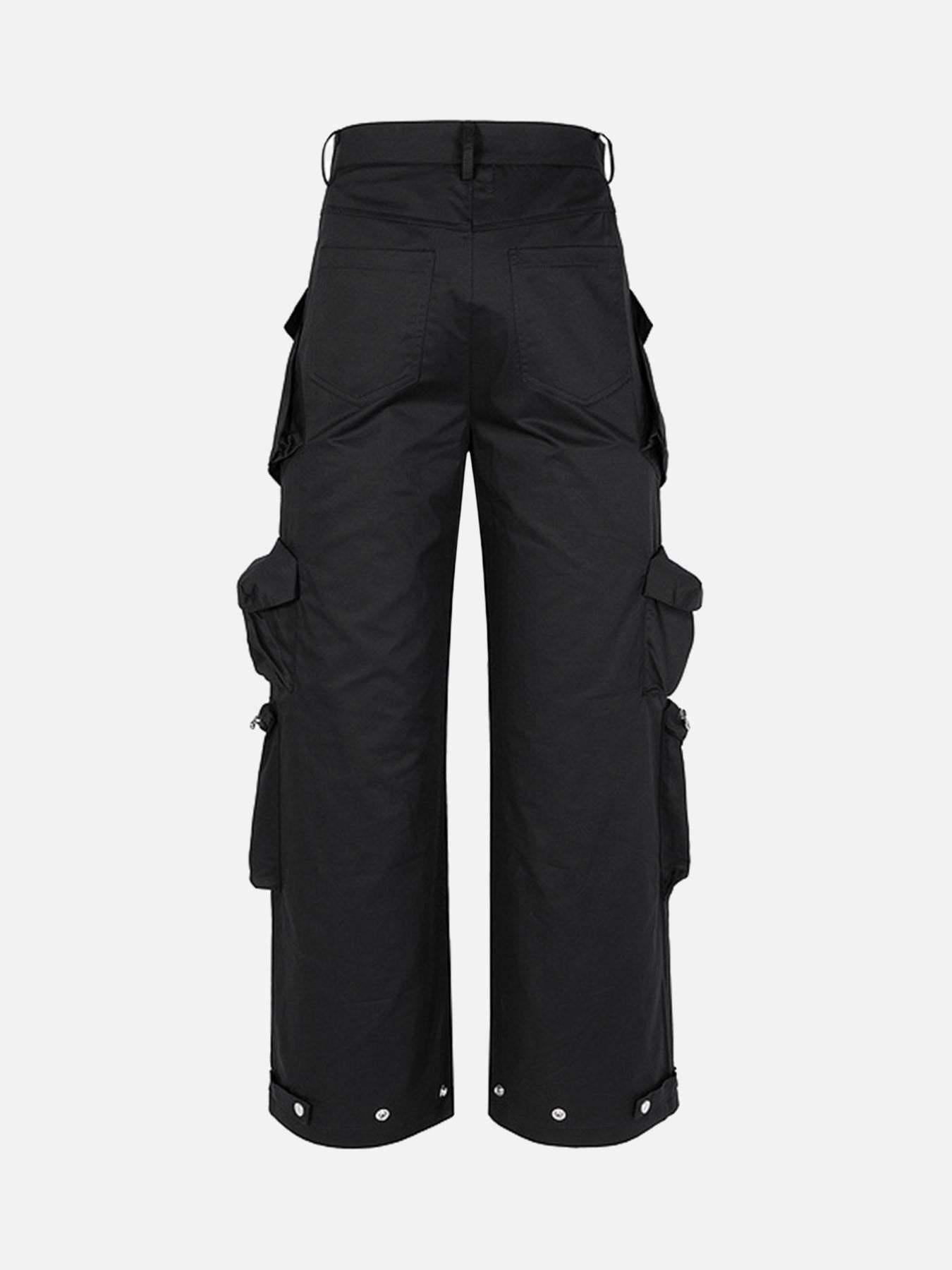 Concert Outfit Multi-Pocket Functional Casual Workwear Wide Leg Pants