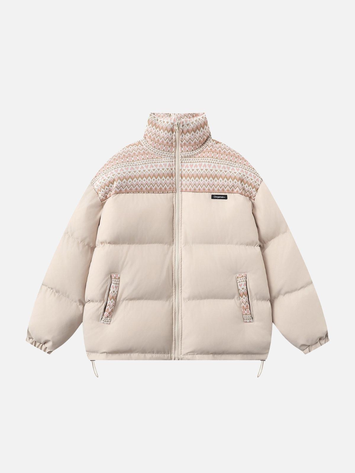 Concert Outfit Nordic Patterned Winter Coat