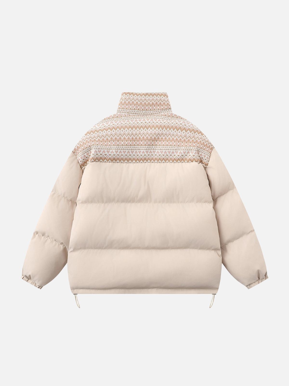 Concert Outfit Nordic Patterned Winter Coat