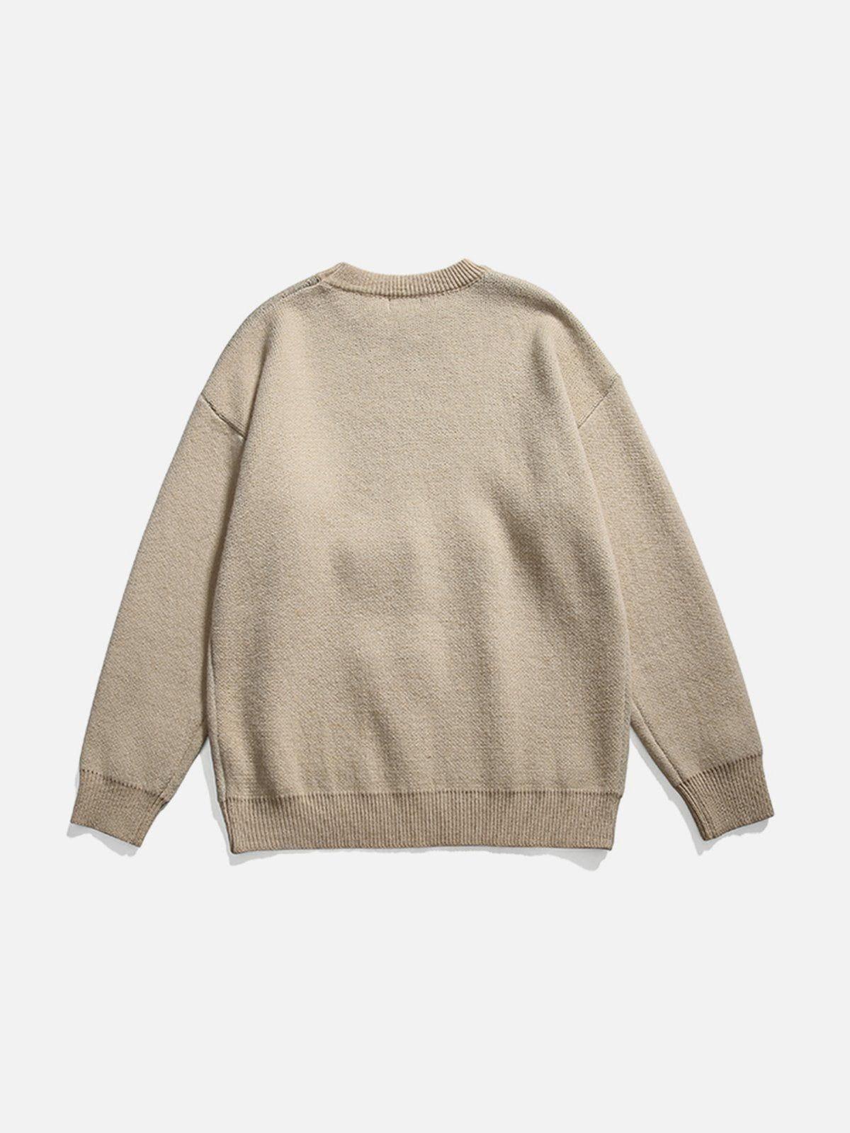 Concert Outfit Oil Painting Mountain Sweater