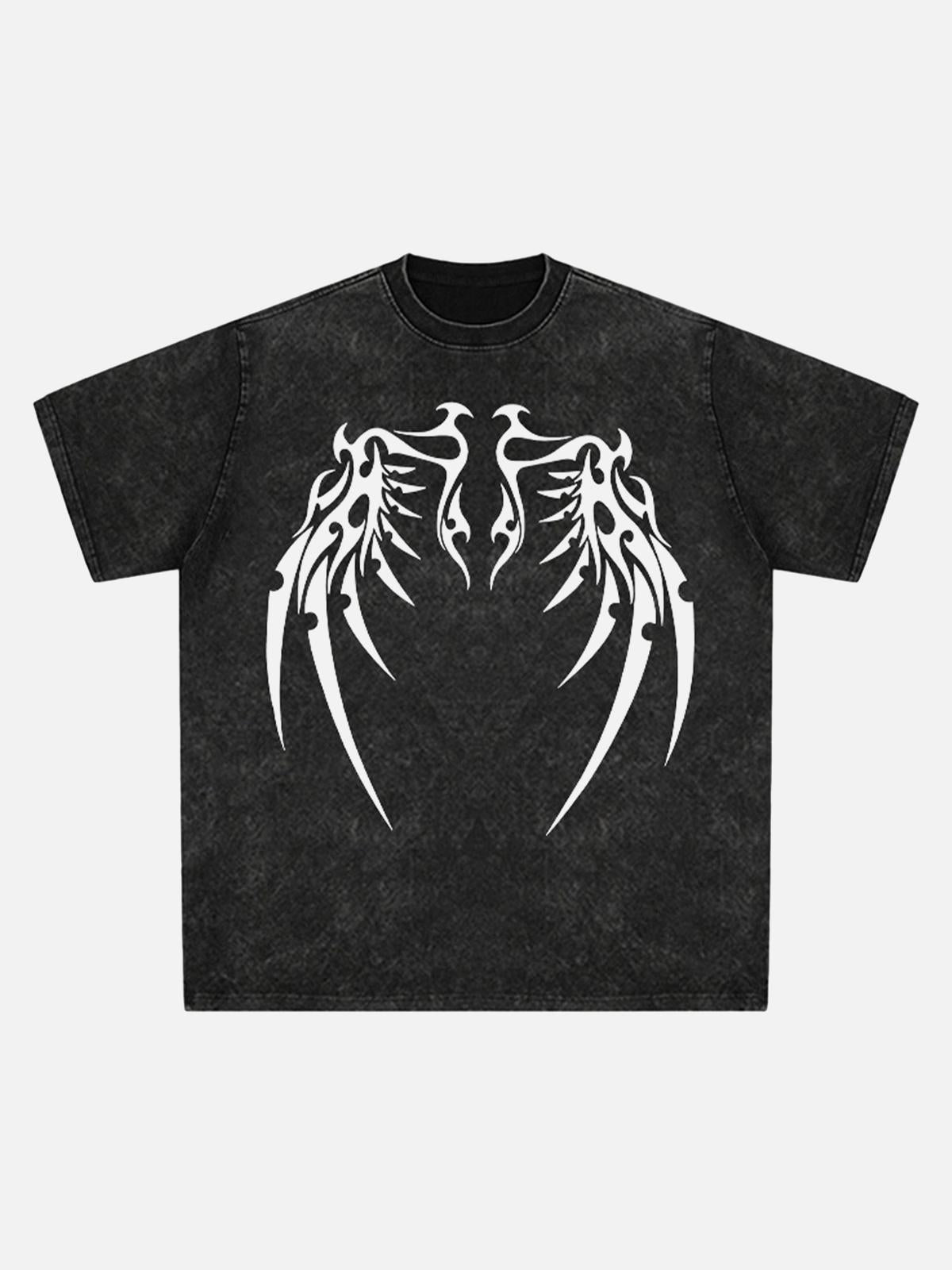 Concert Outfit Original Bone Wing Street Rap T-Shirt