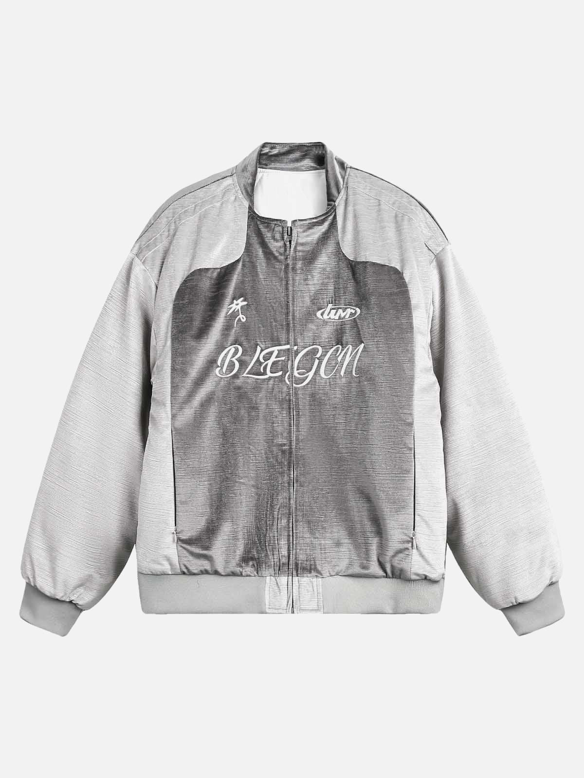 Concert Outfit Patchwork Embroidered Bomber Jacket