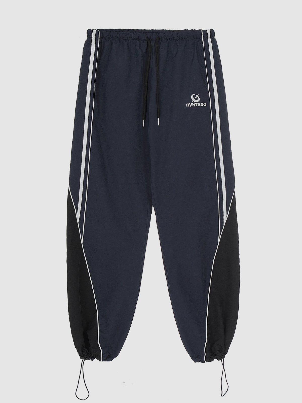 Concert Outfit Patchwork Tapered Leg Sweatpants