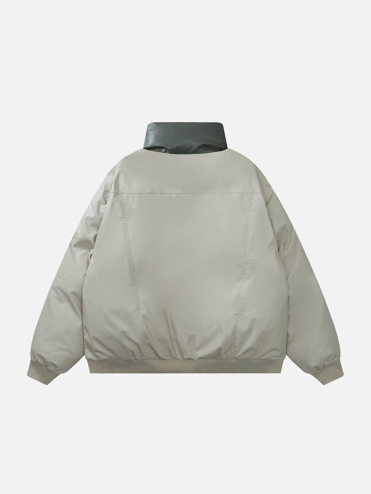 Concert Outfit Plaid Leather Winter Coat