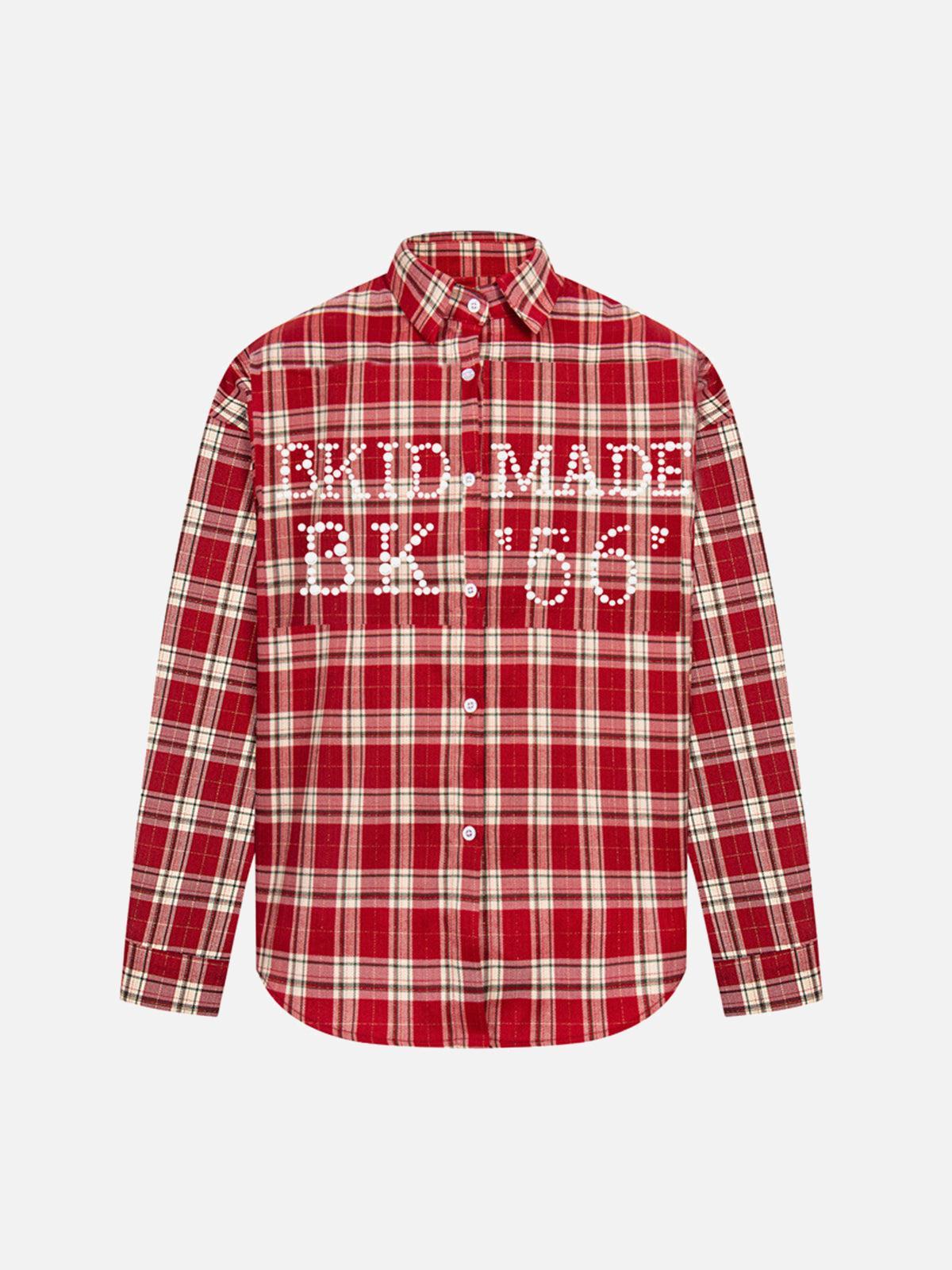 Concert Outfit Plaid Long Sleeve Shirt