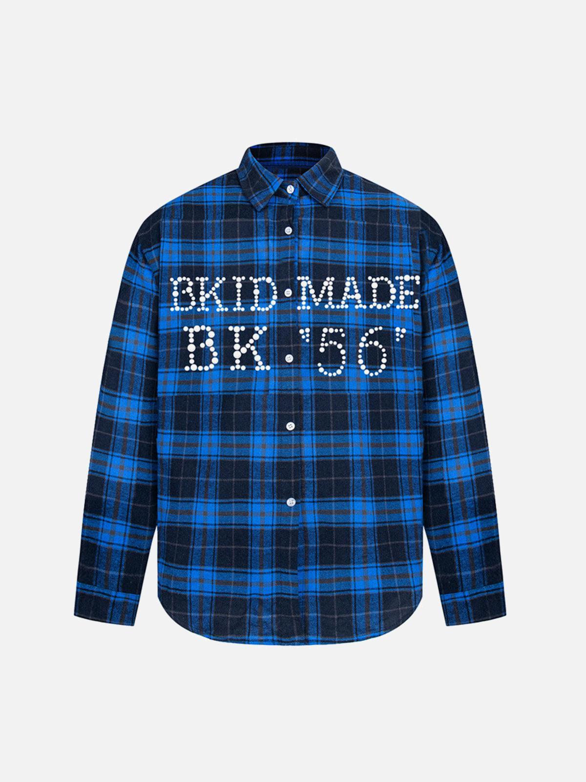 Concert Outfit Plaid Long Sleeve Shirt