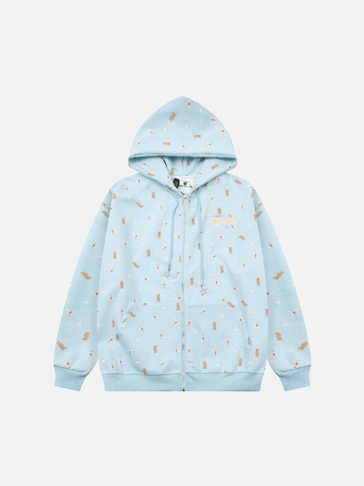 Concert Outfit Print Adorable Little Bear Hoodie