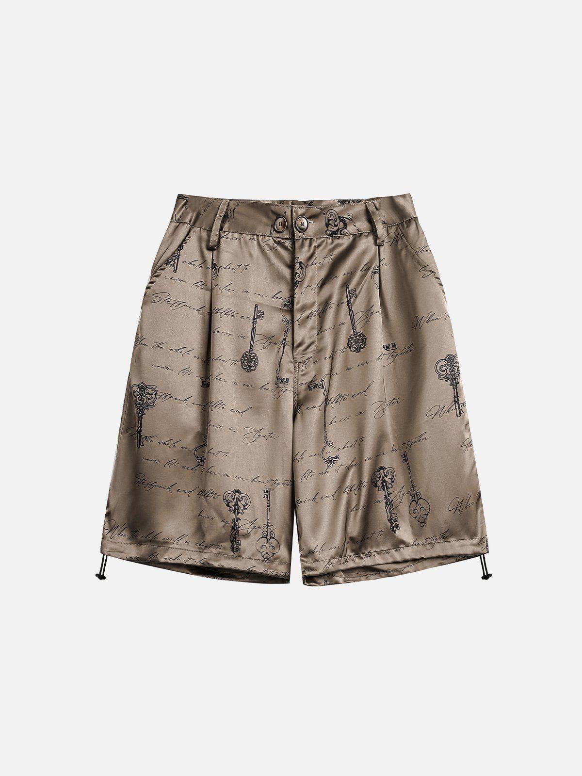 Concert Outfit Print Silk Shorts