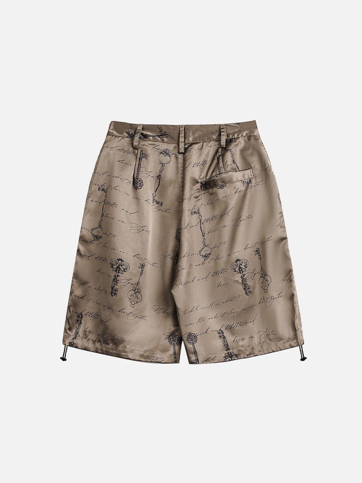 Concert Outfit Print Silk Shorts