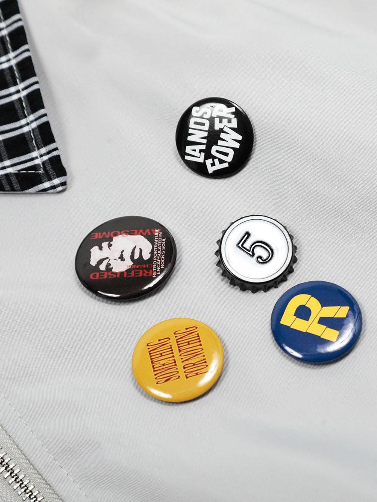 Concert Outfit Retro Badge Stitching Work Jacket Concert Outfit Retro Badge Stitching Work Jacket