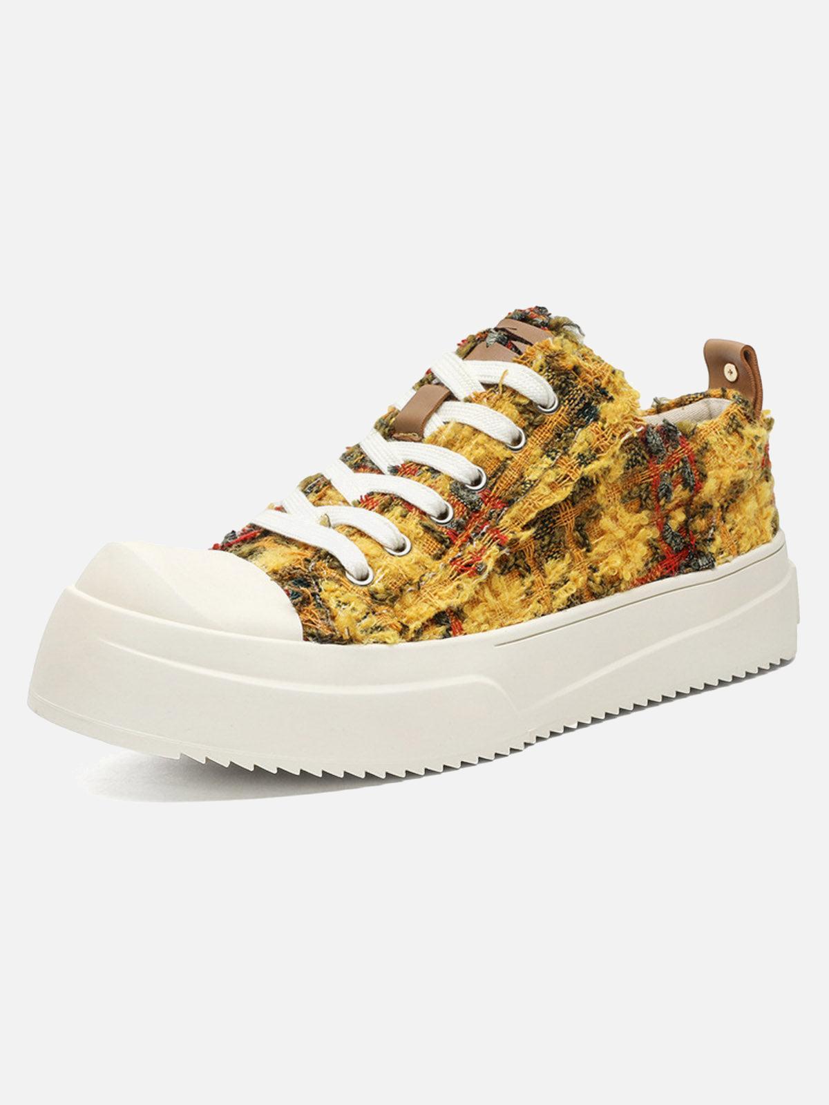 Concert Outfit Retro Canvas Irregular Sneakers