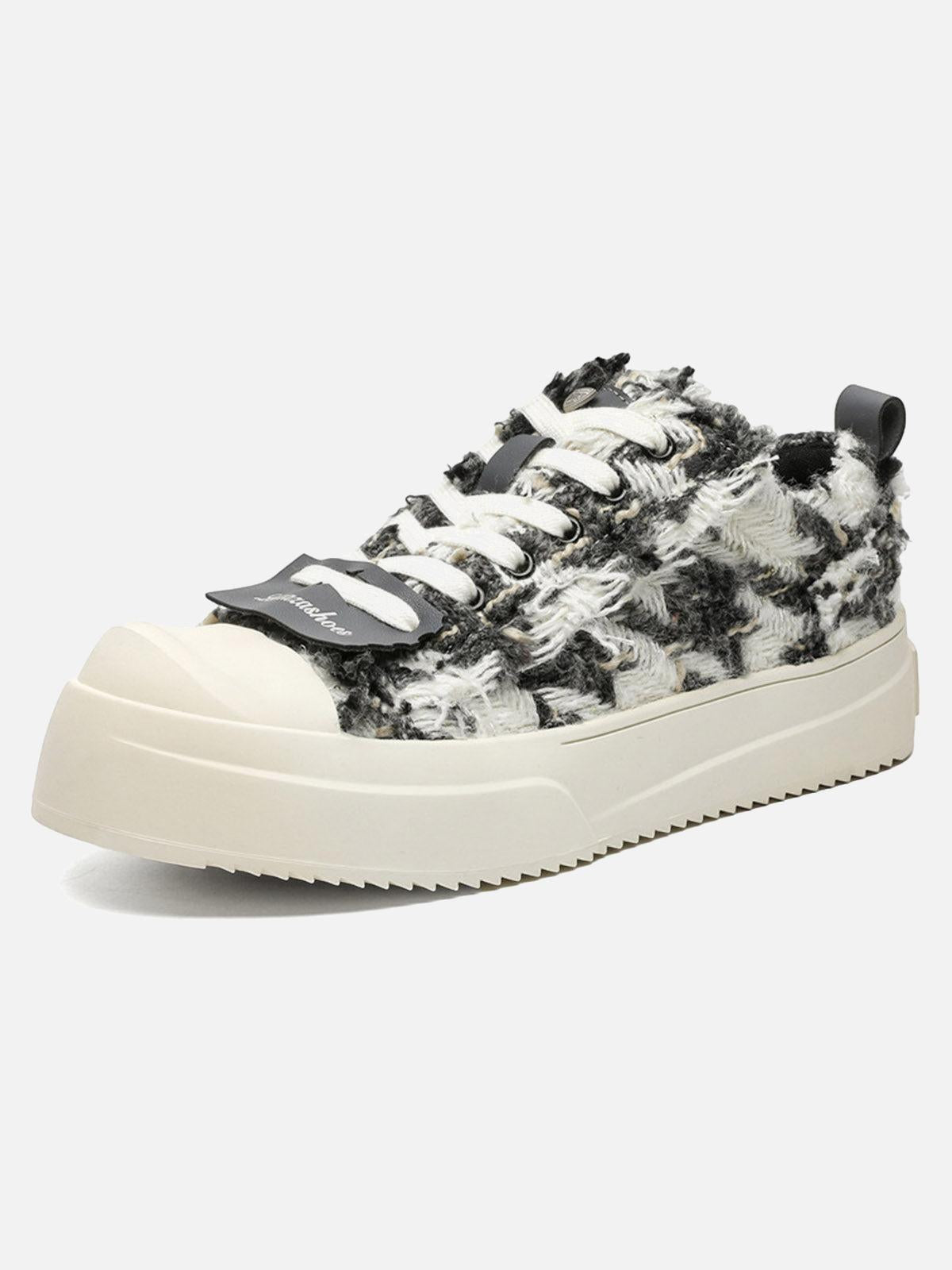 Concert Outfit Retro Canvas Irregular Sneakers