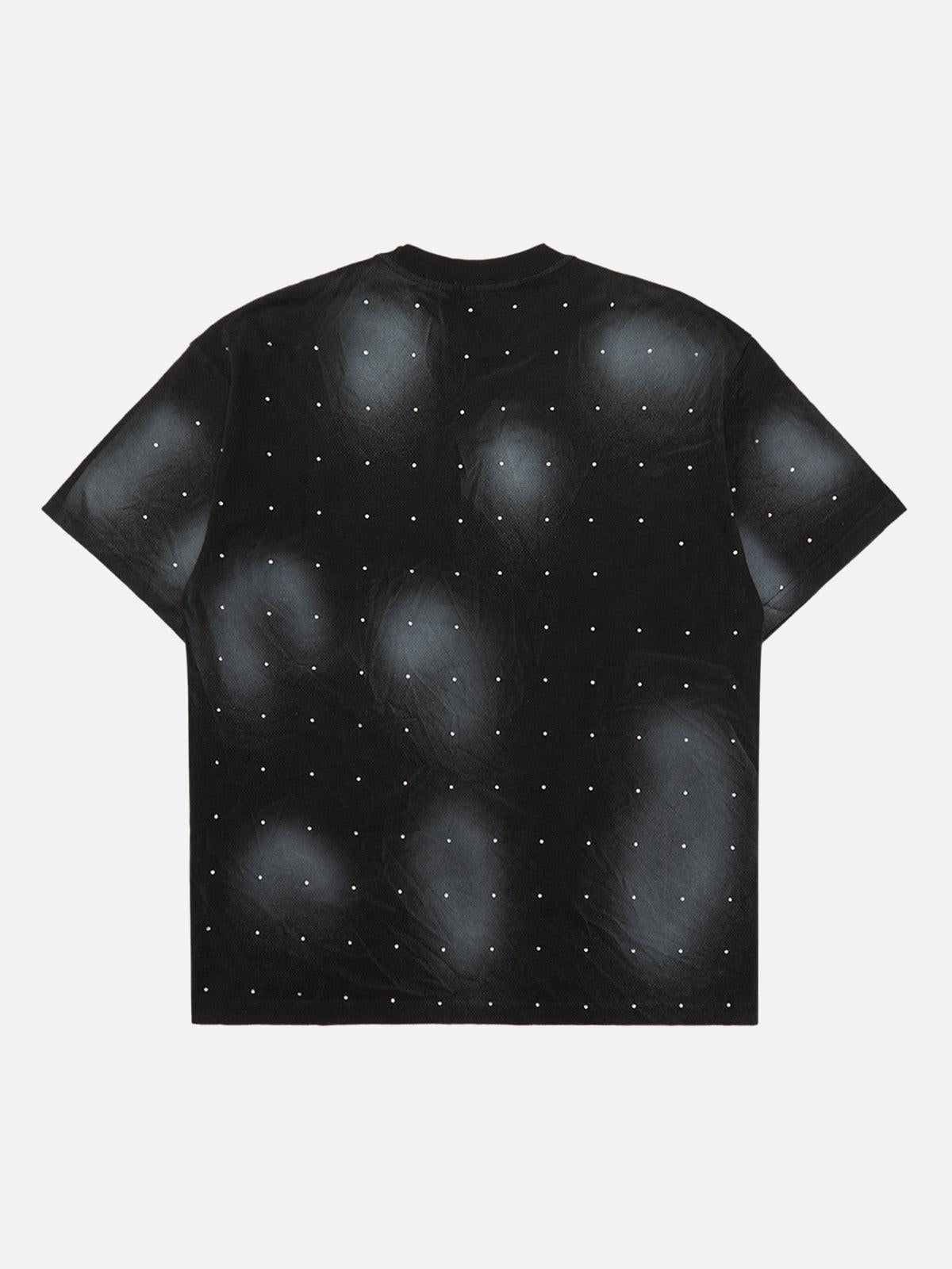 Concert Outfit Retro Crystal Letter T-Shirt