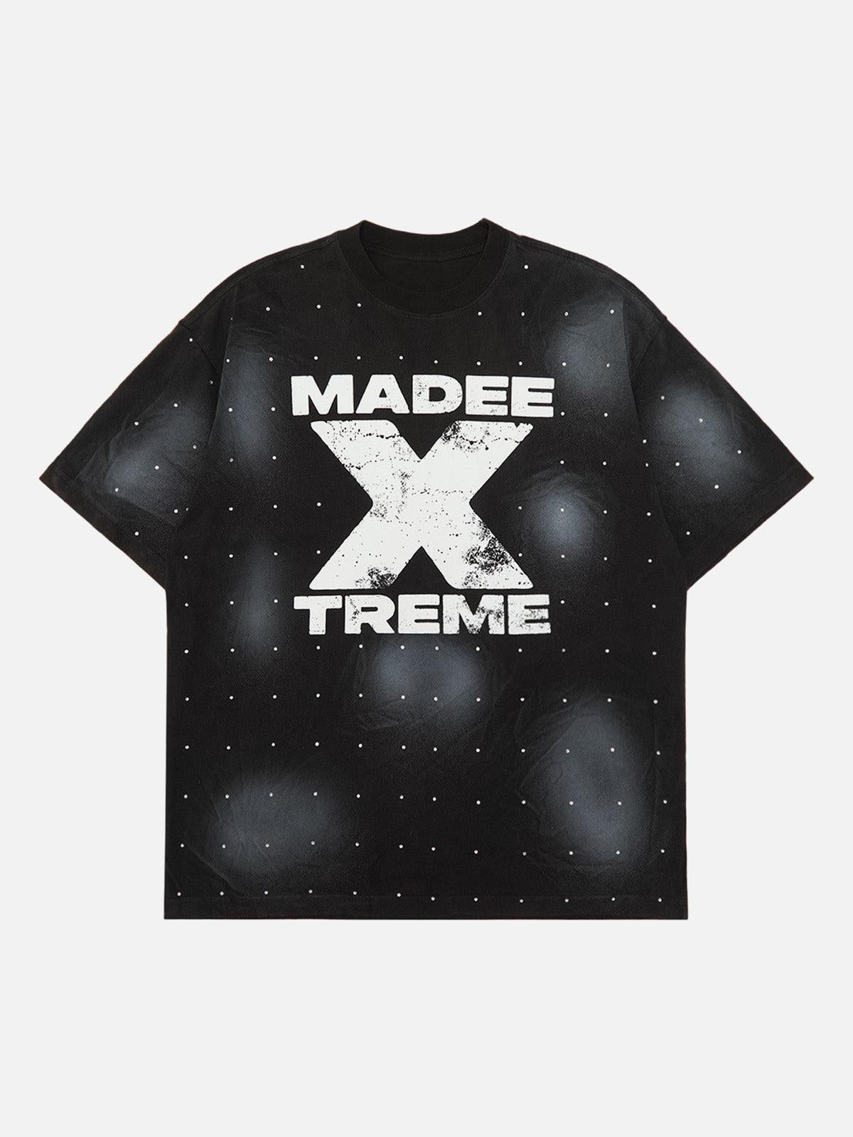 Concert Outfit Retro Crystal Letter T-Shirt