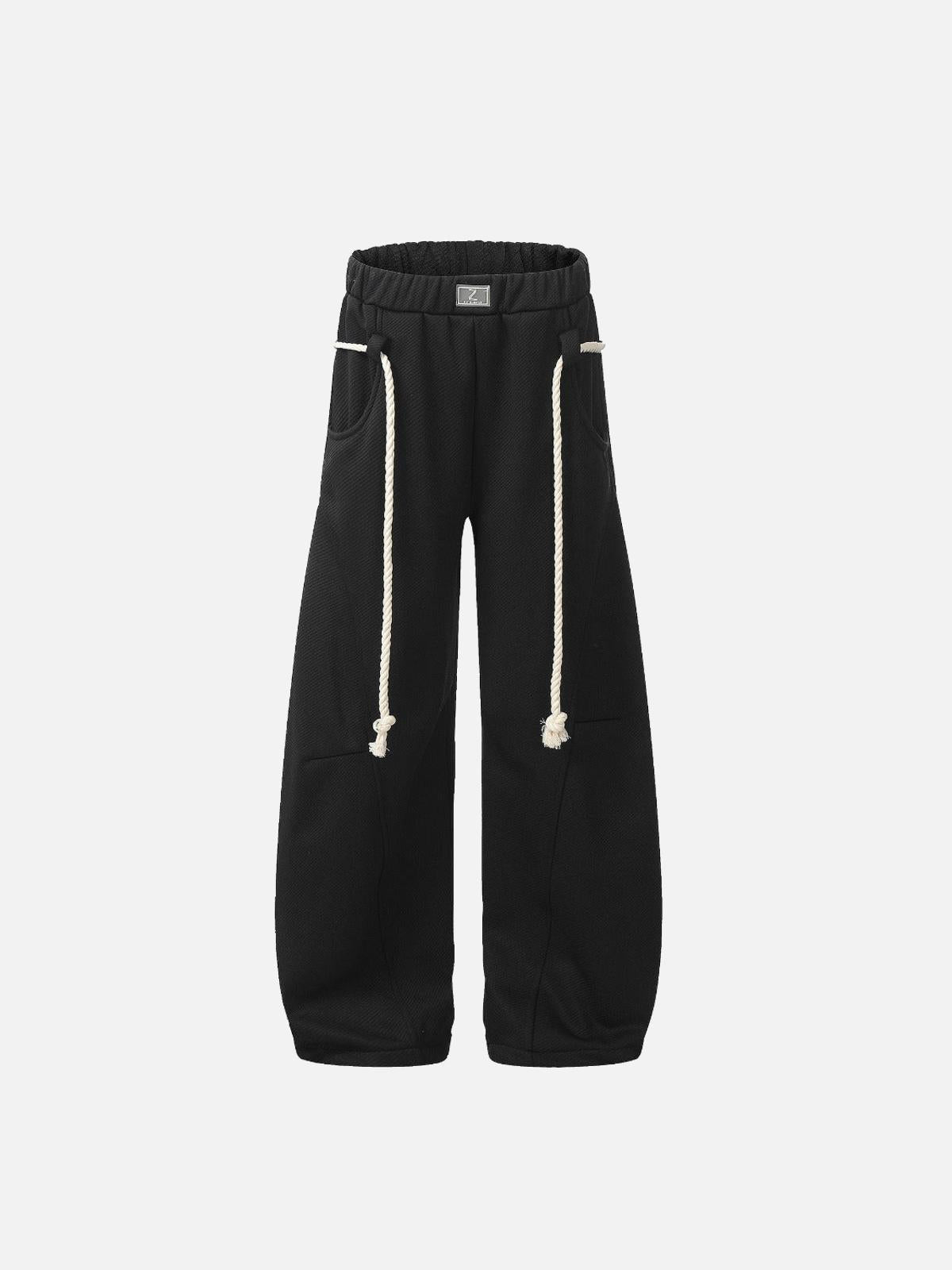 Concert Outfit Retro Curved Drape Sweatpants