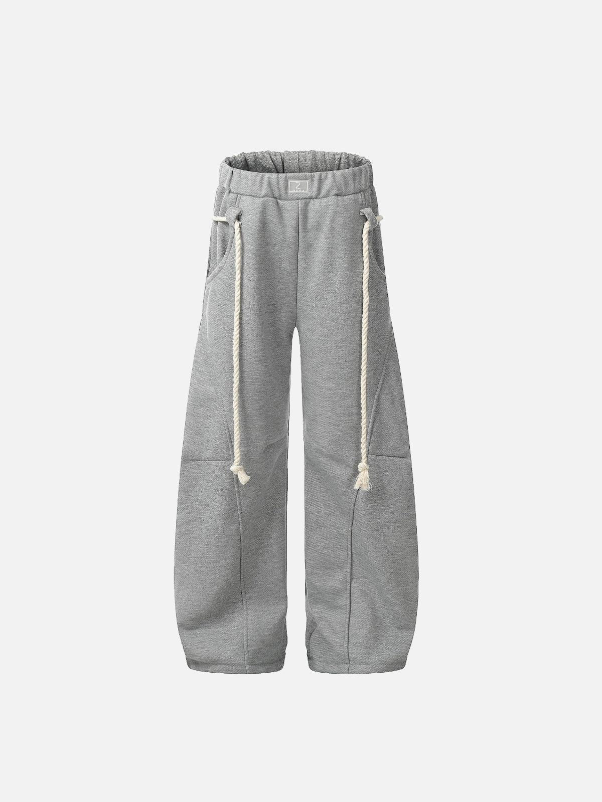 Concert Outfit Retro Curved Drape Sweatpants