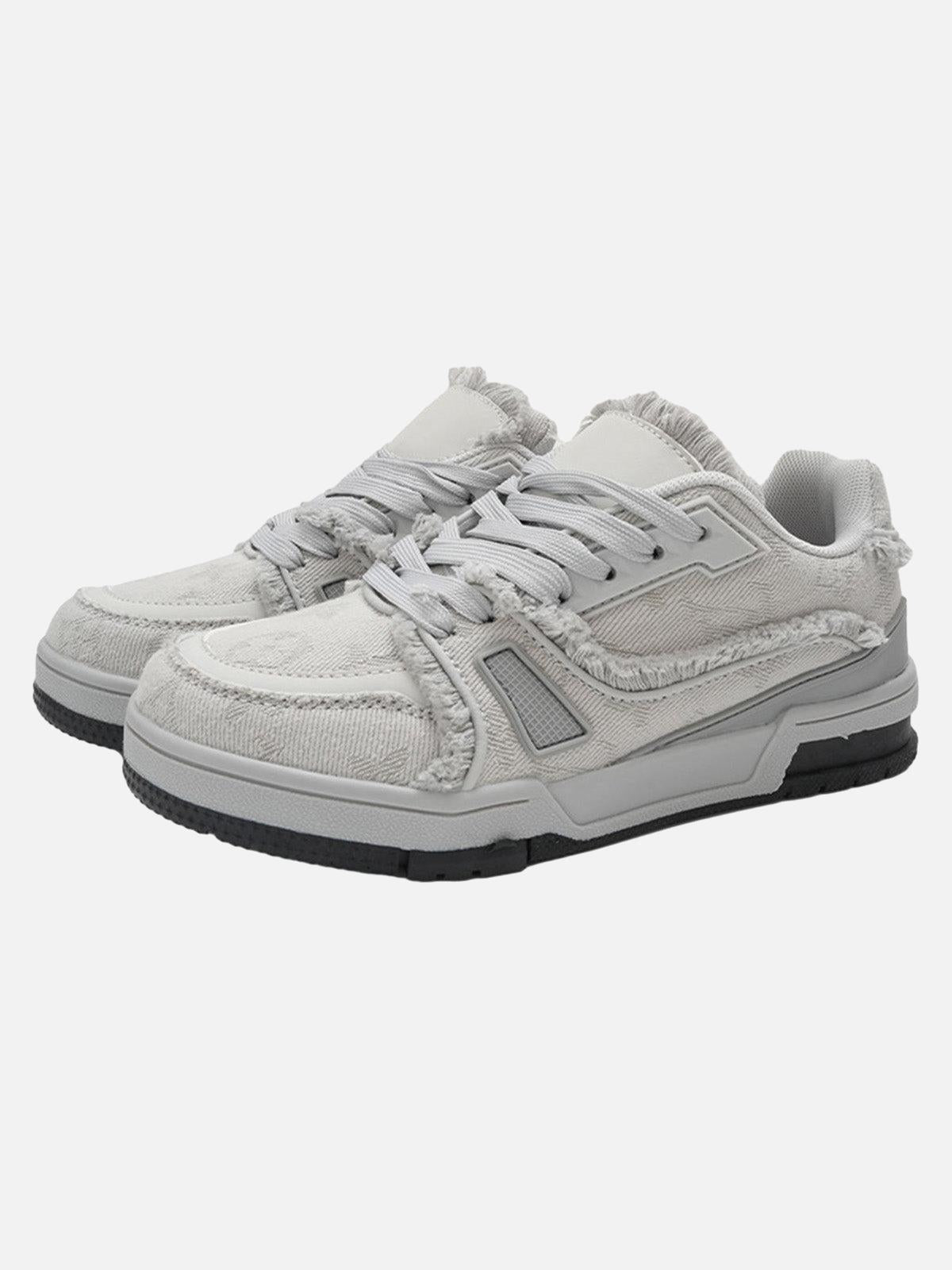 Concert Outfit Retro Denim Sneakers