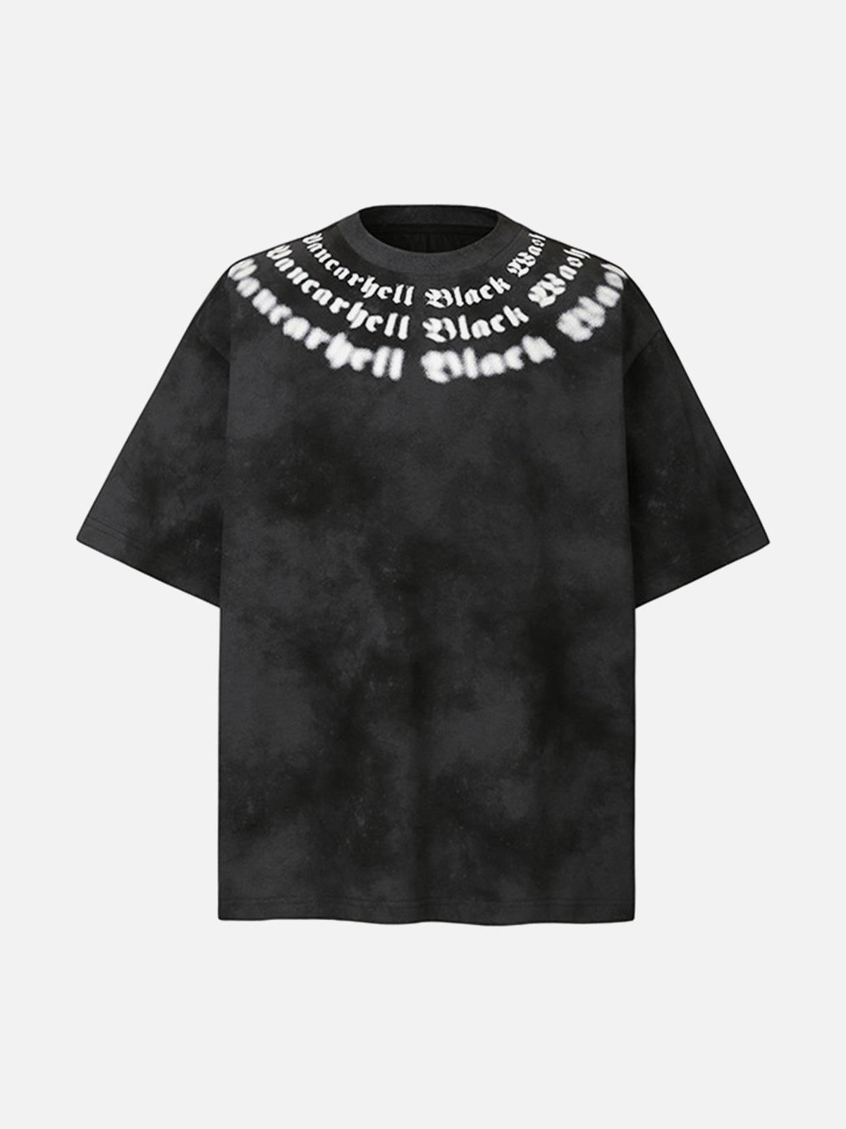 Concert Outfit Retro Gradient Crew Neck Shirt