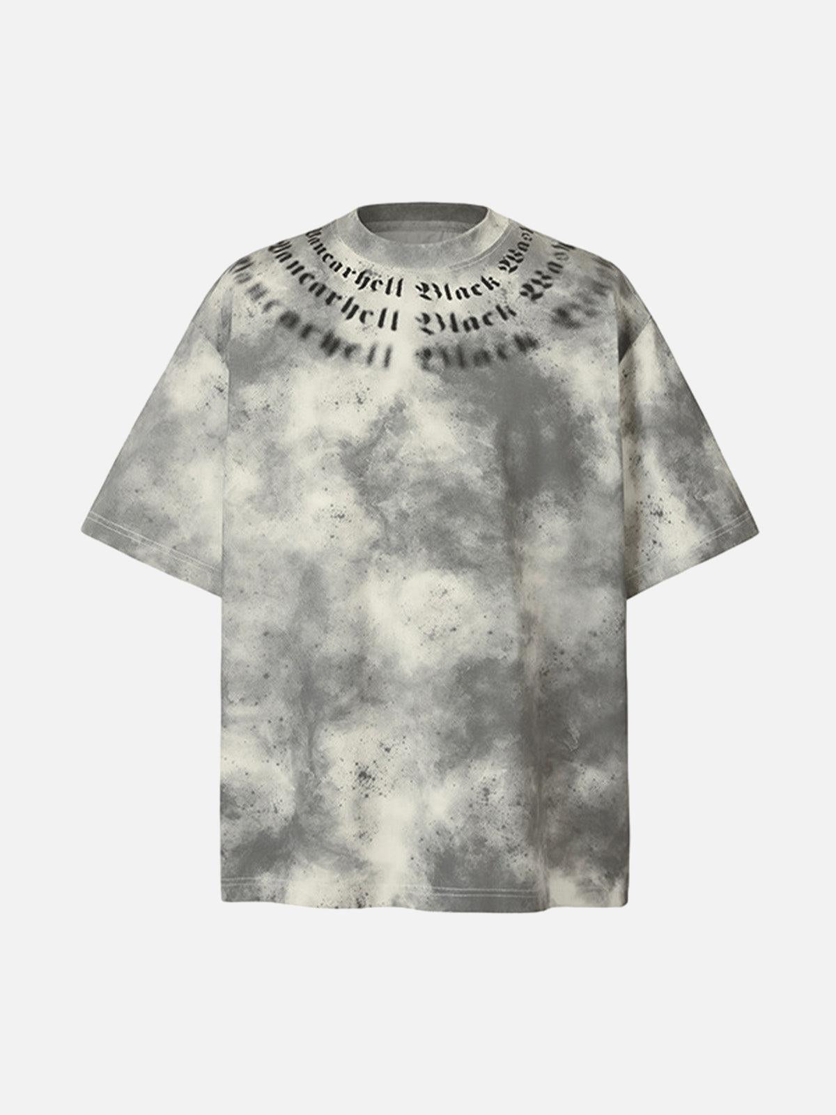 Concert Outfit Retro Gradient Crew Neck Shirt