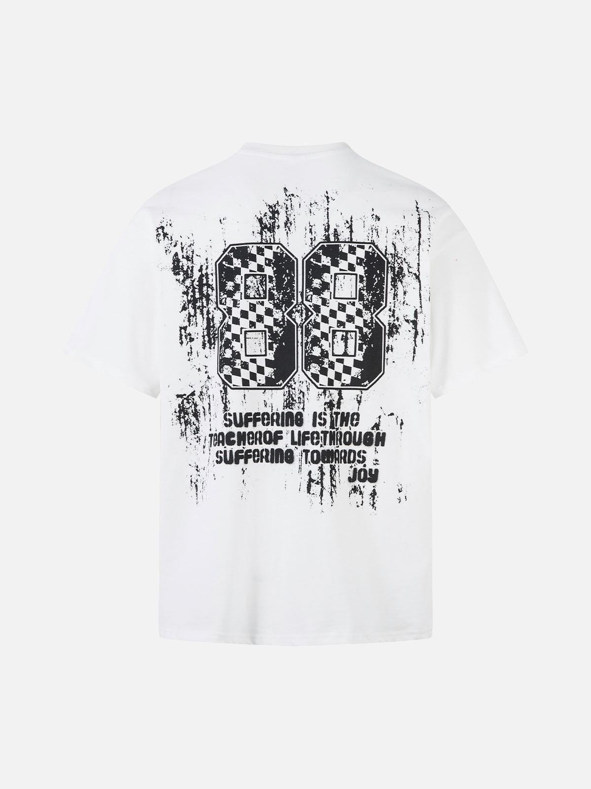 Concert Outfit Retro Graffiti Lettering T-Shirt