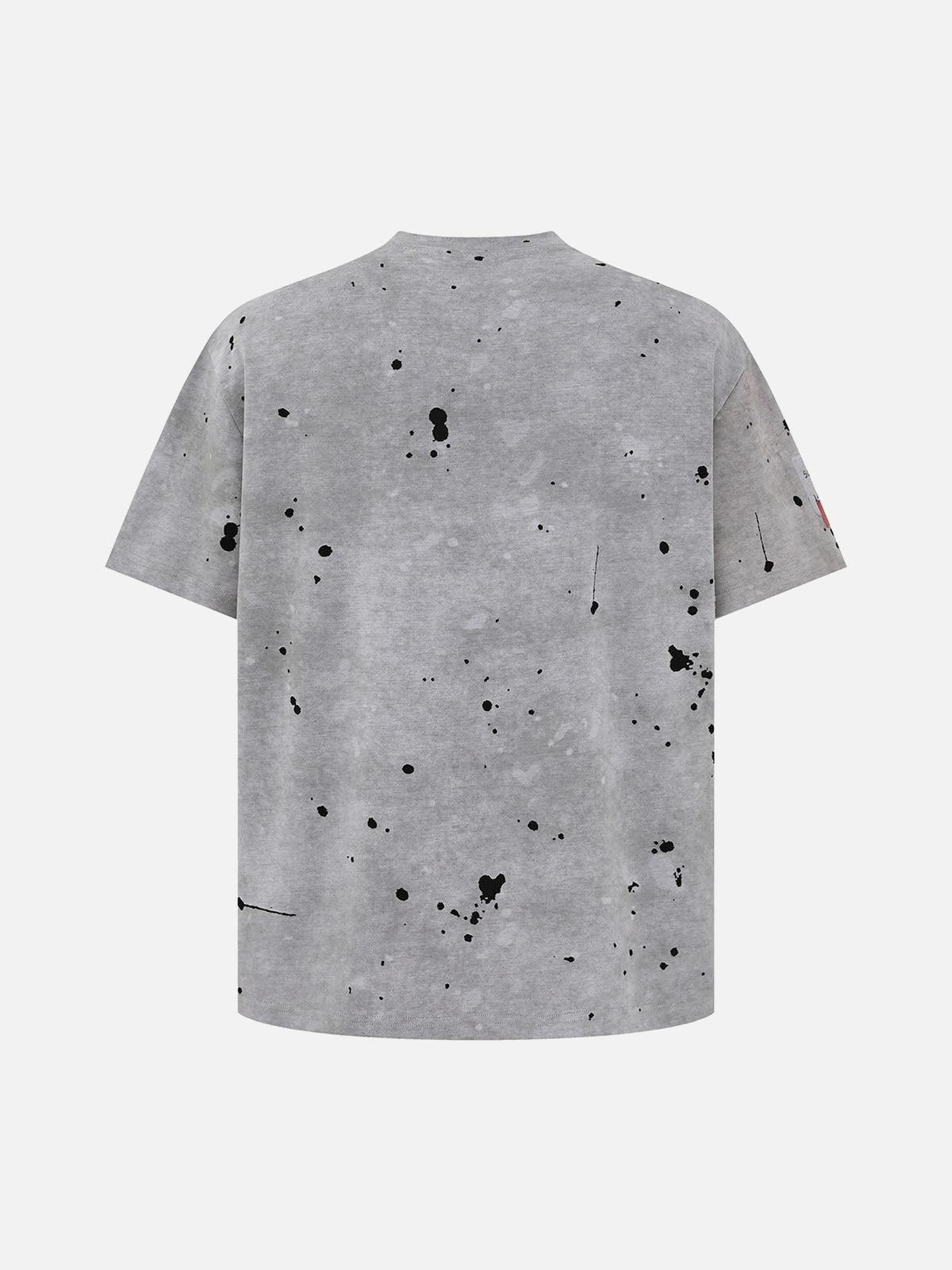Concert Outfit Retro Ink Splash T-Shirt