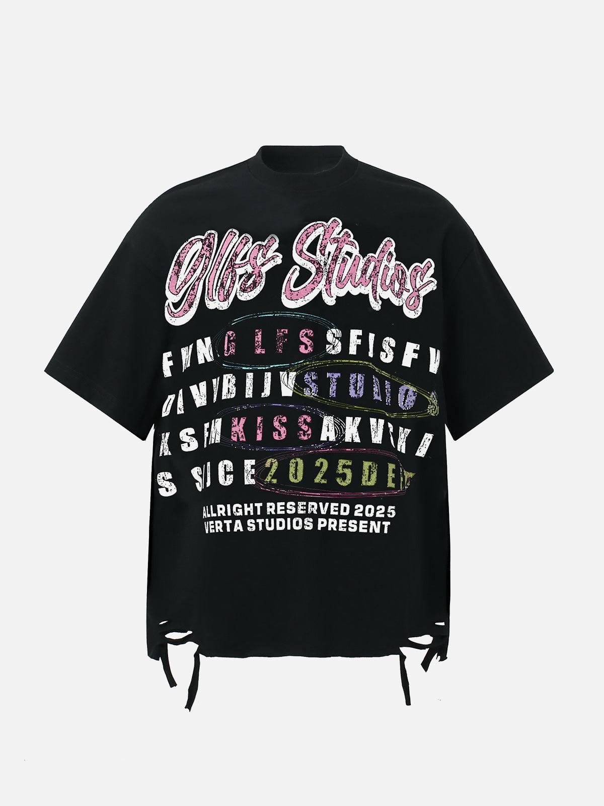 Concert Outfit Retro Letter Graphic T-Shirt