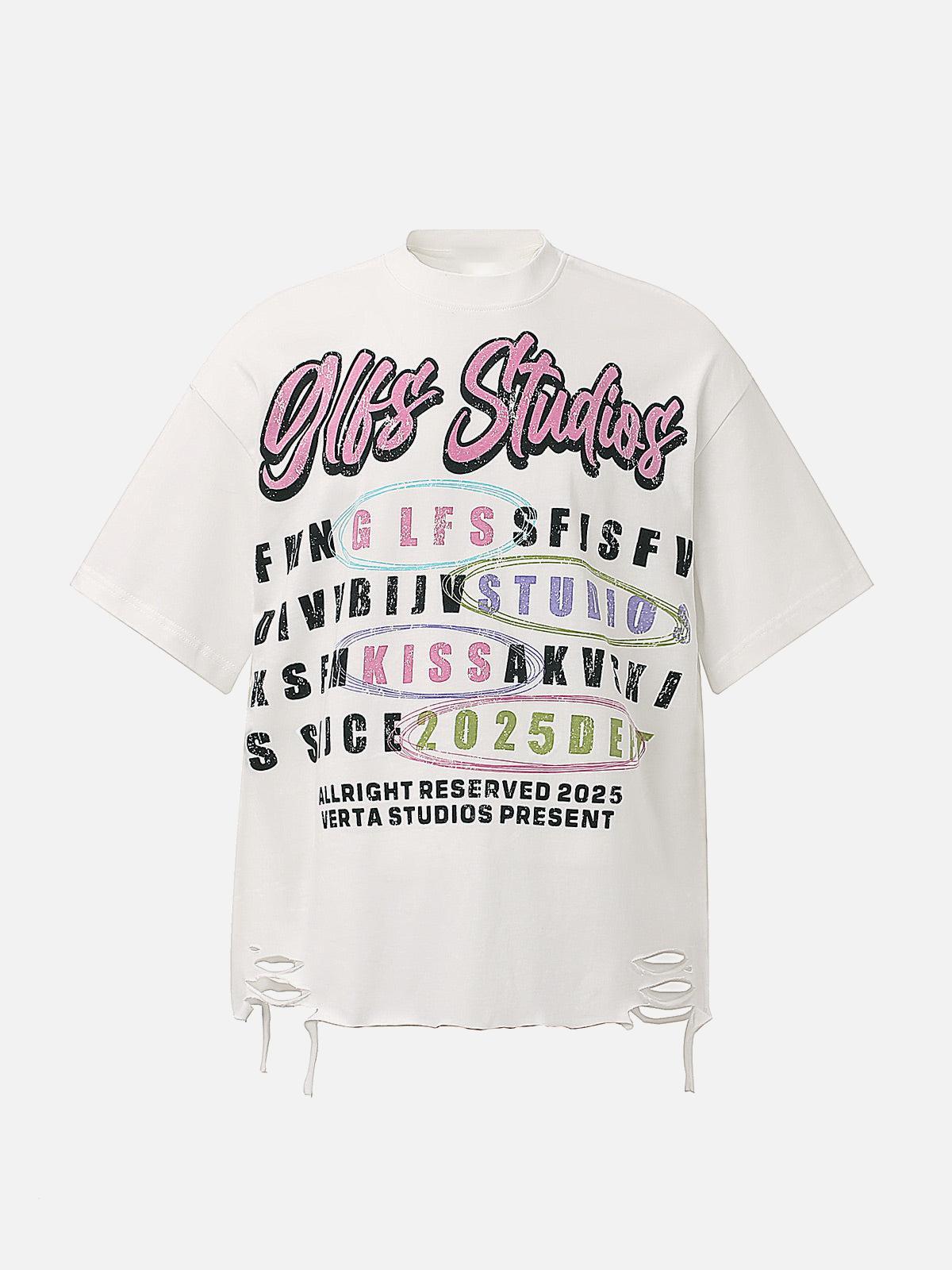 Concert Outfit Retro Letter Graphic T-Shirt
