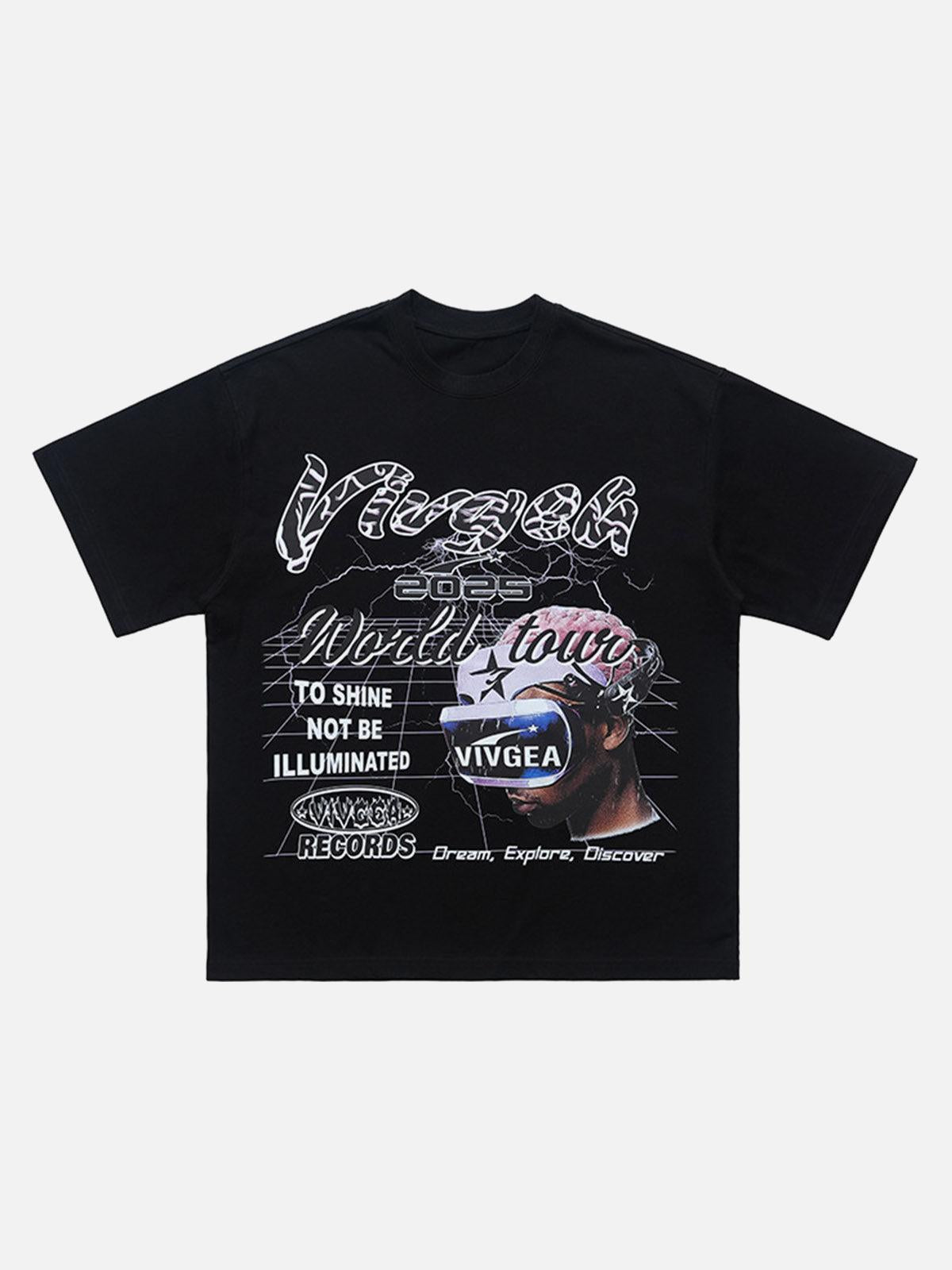 Concert Outfit Retro Sci-Fi Graphic T-Shirt