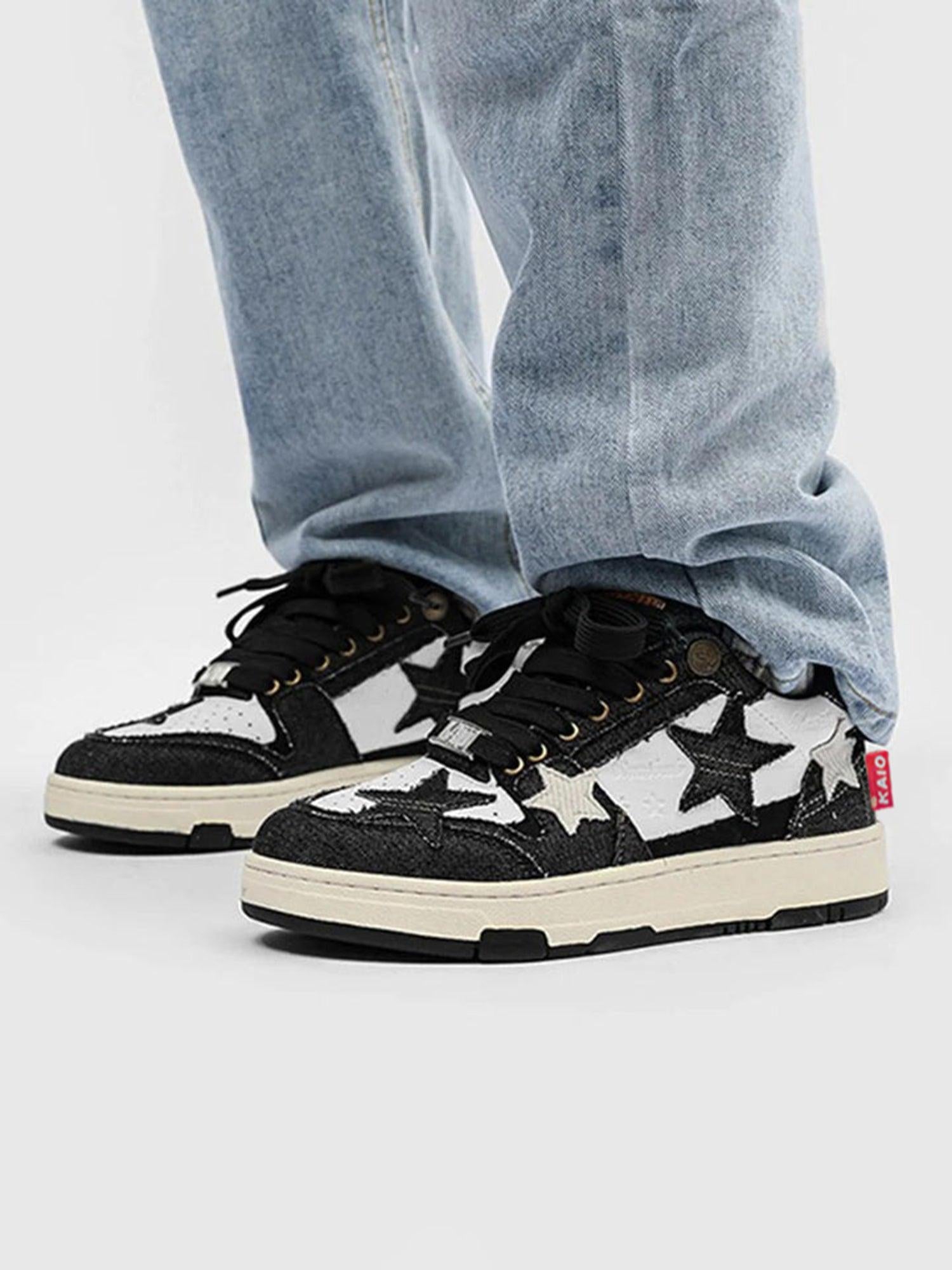 Concert Outfit Retro Star Elements Casual Board Shoes