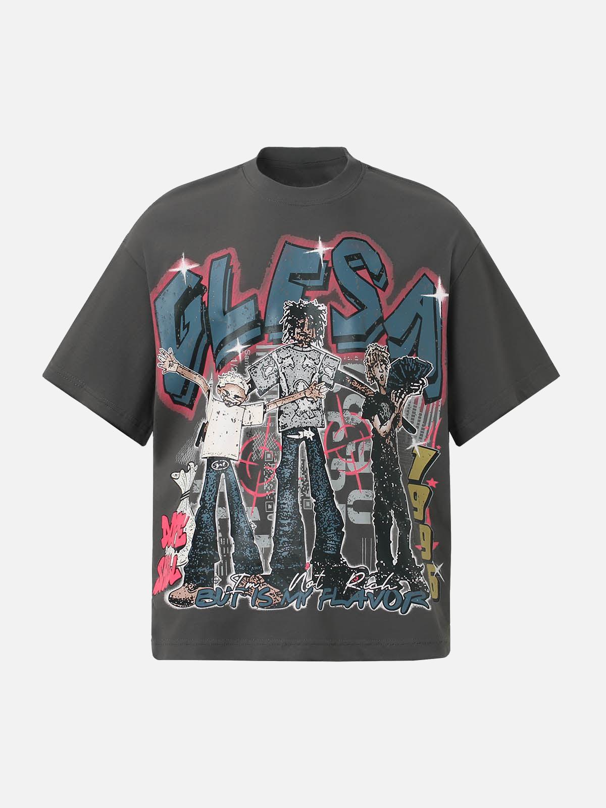 Concert Outfit Retro Street GLESA Graphic T-Shirt