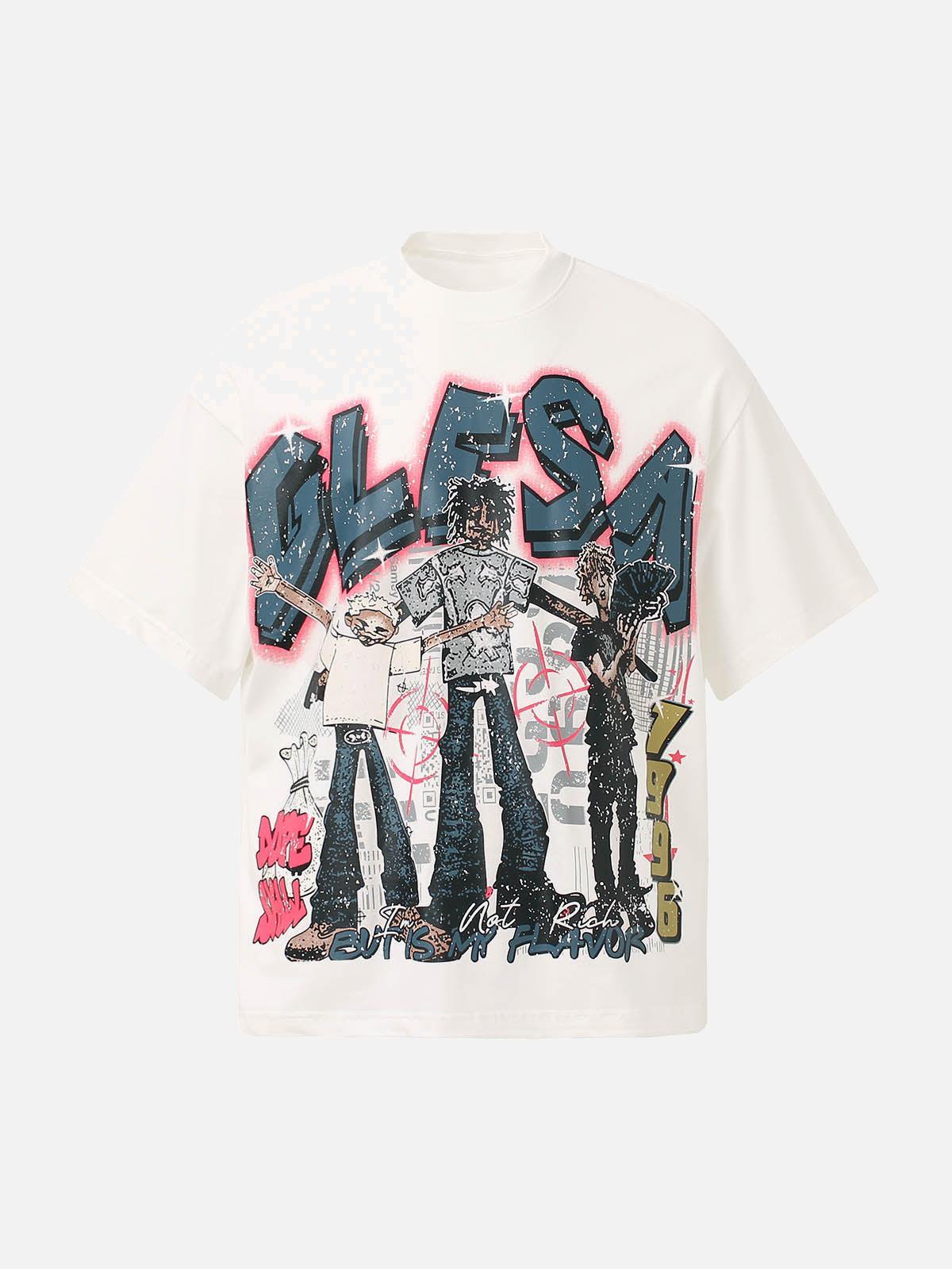 Concert Outfit Retro Street GLESA Graphic T-Shirt