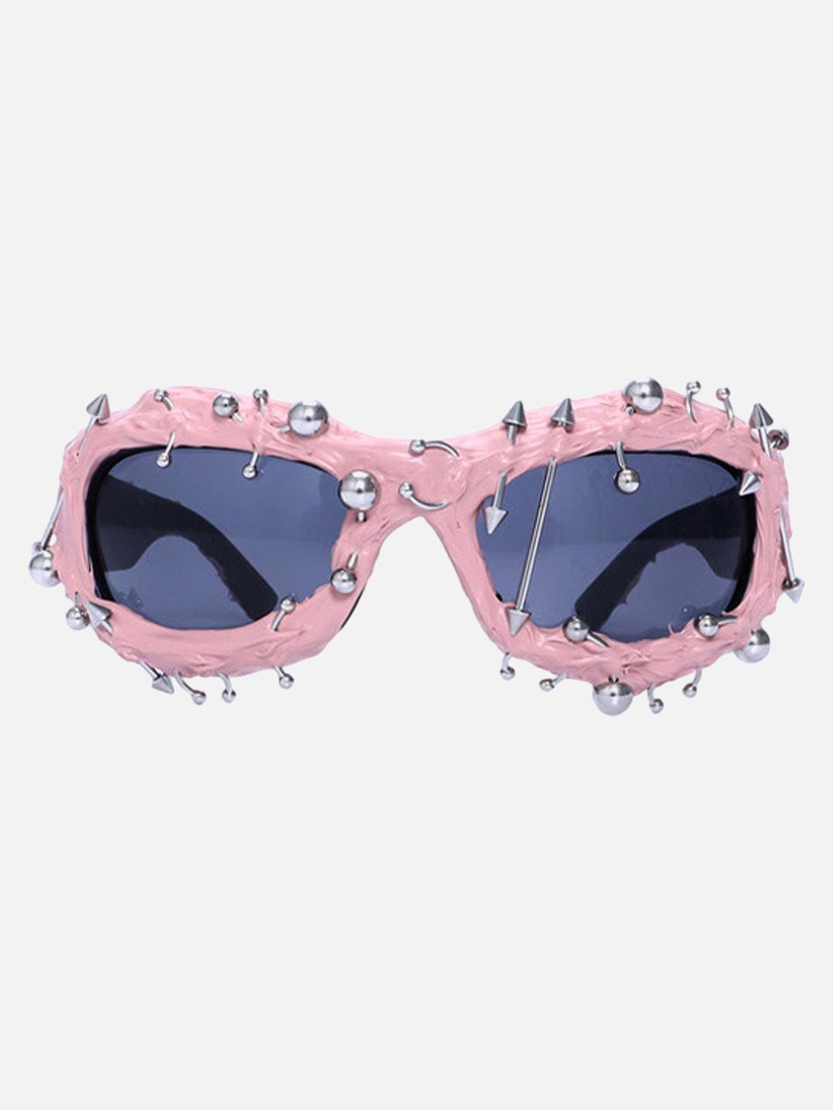 Concert Outfit Rivet Punk Style Sunglasses