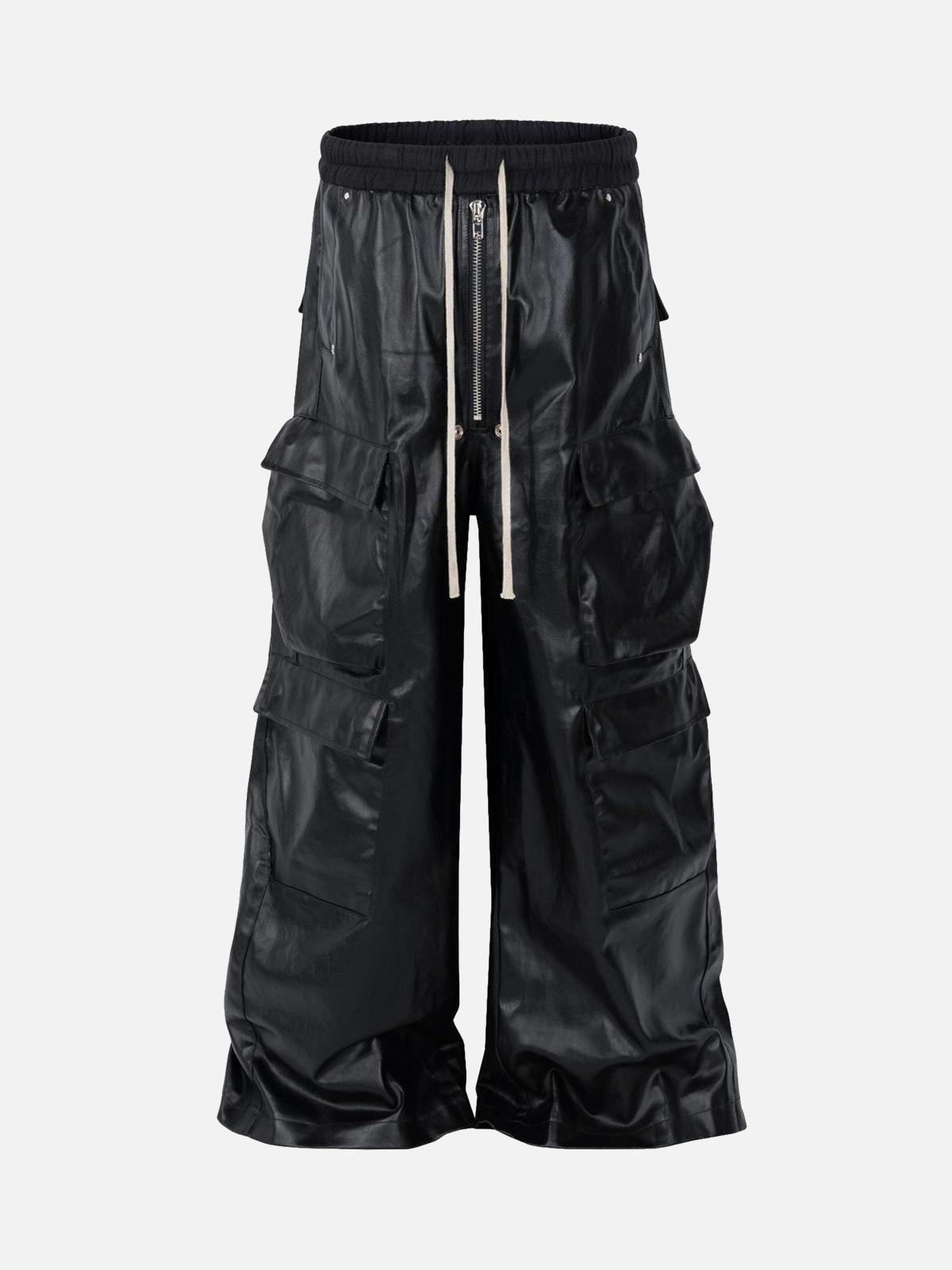 Concert Outfit RO-Style Multi-Pocket matte coated overalls