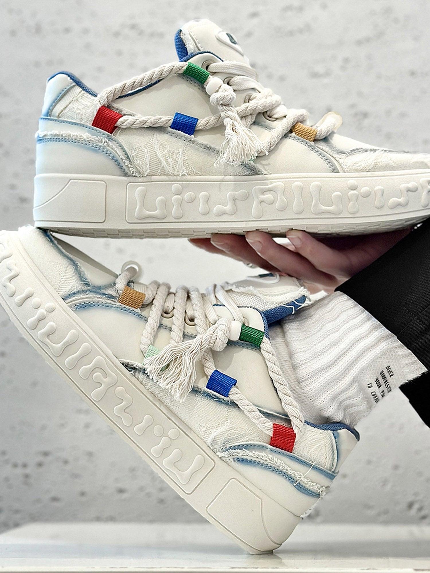 Concert Outfit Rope Knot Design Fashion Sneakers