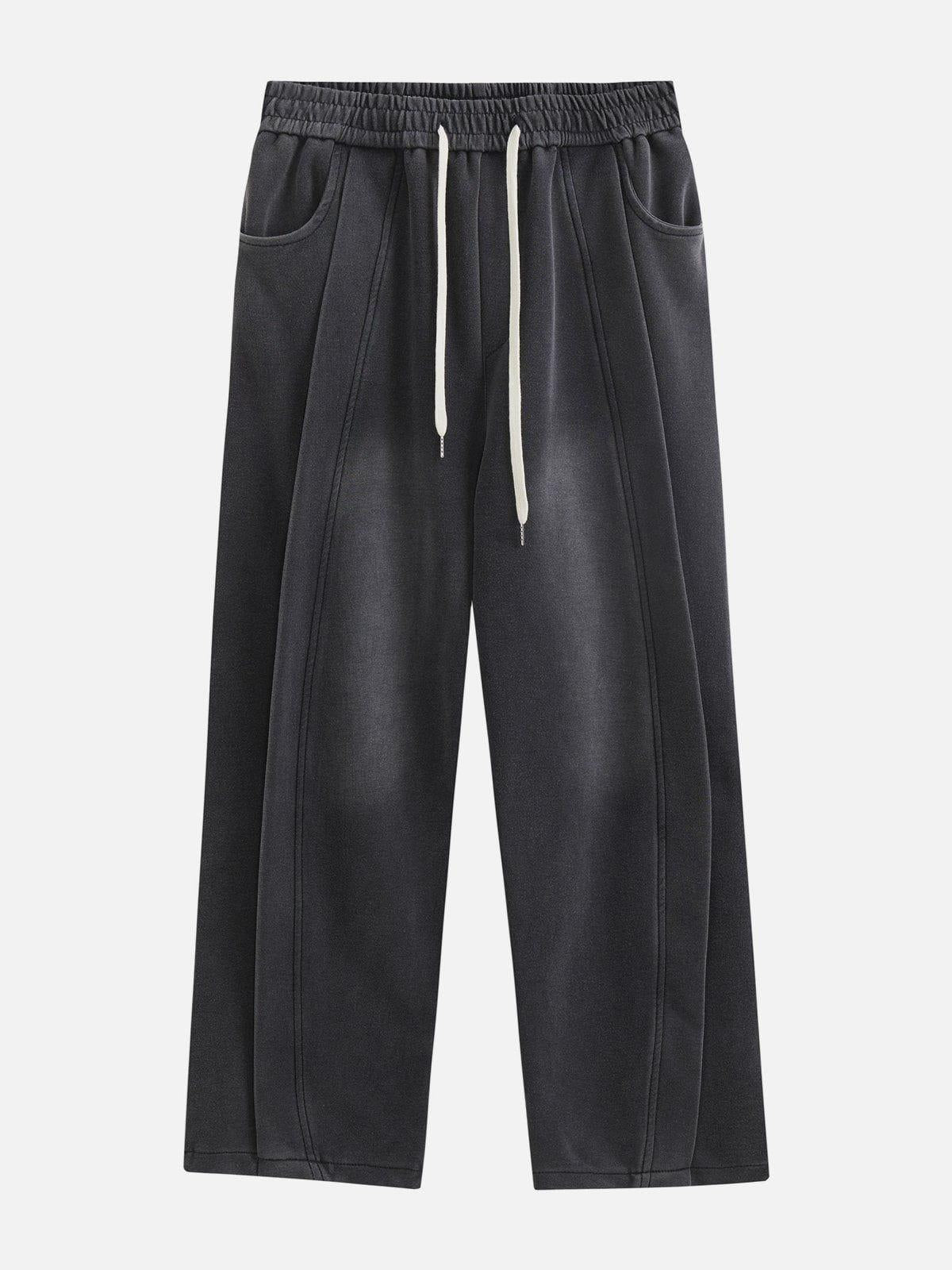 Concert Outfit Segmentation Patchwork Washed Sweatpants