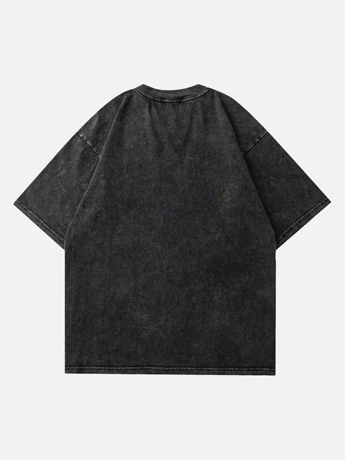 Concert Outfit Skull Vintage High Street Casual T-Shirt