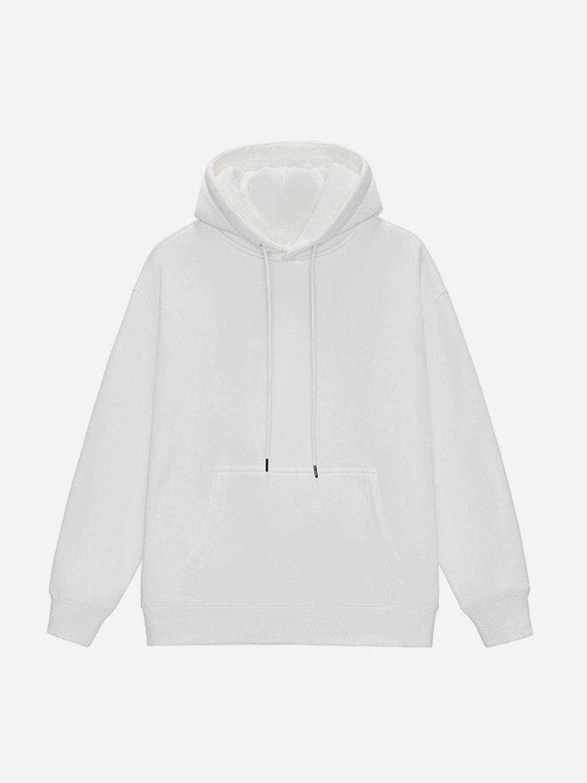 Concert Outfit Solid Color Drawstring Hoodie