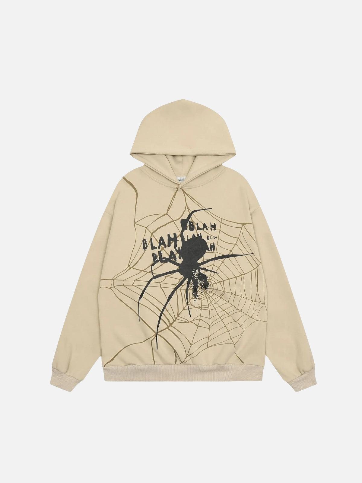 Concert Outfit Spider Shadow Print Hoodie