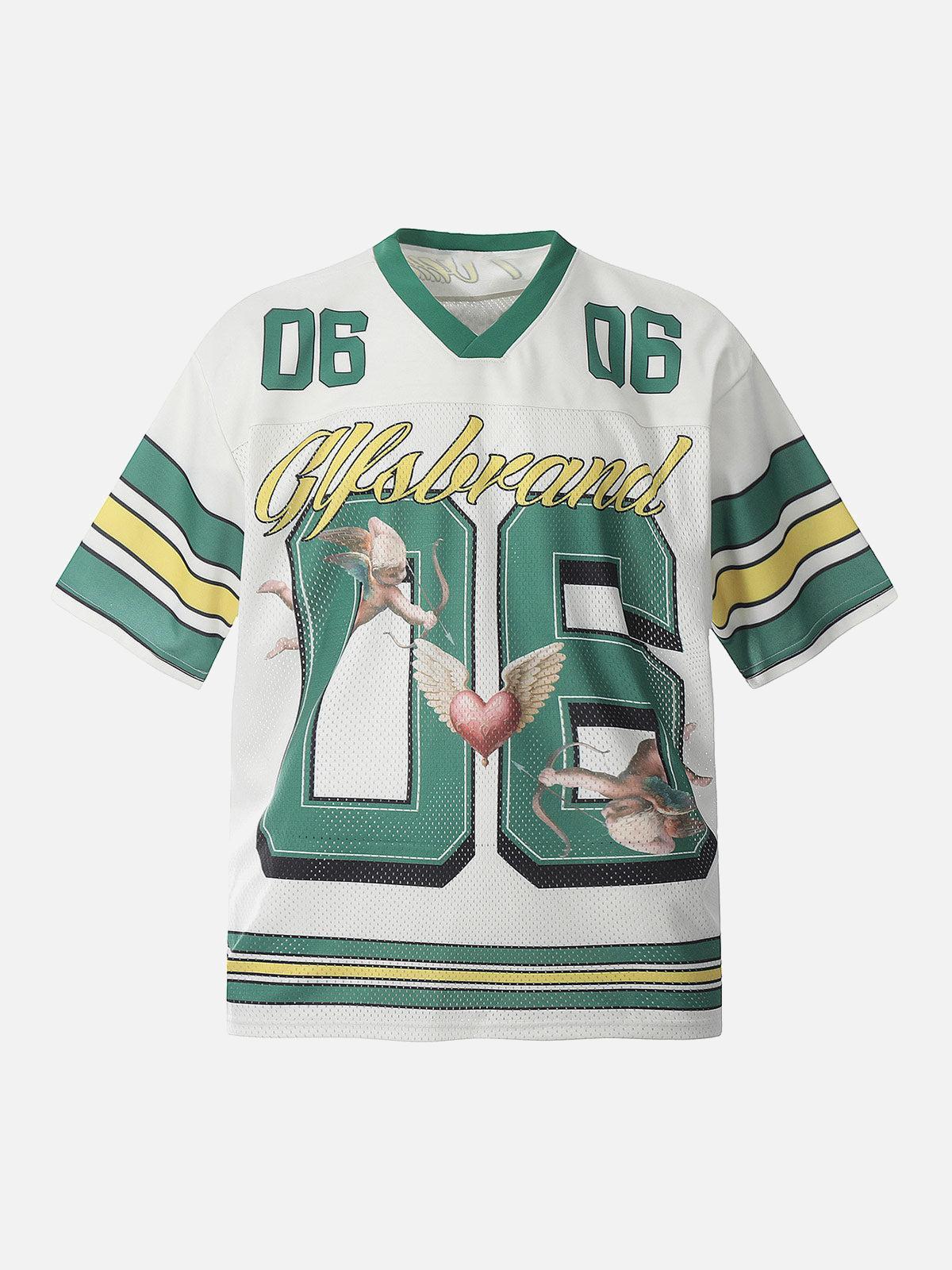 Concert Outfit Sports Jersey V-Neck T-Shirt