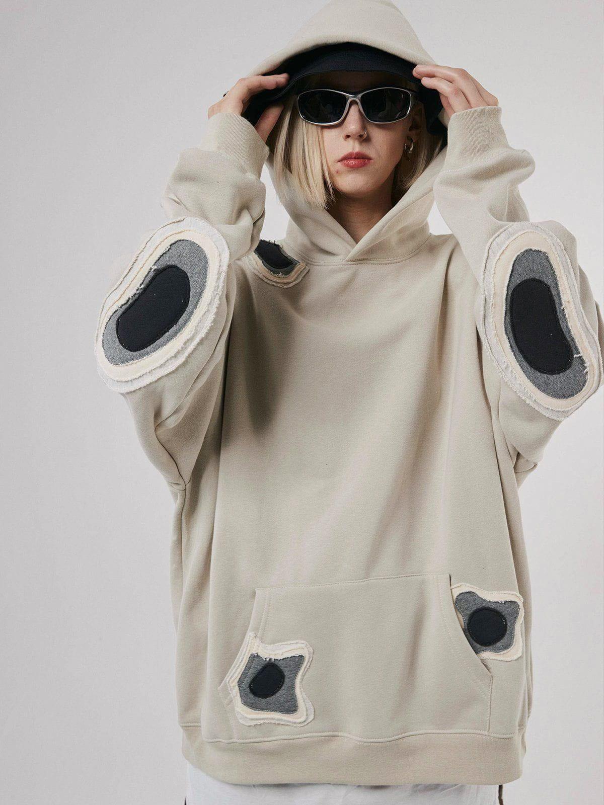 Concert Outfit Spot Patchwork Hoodie