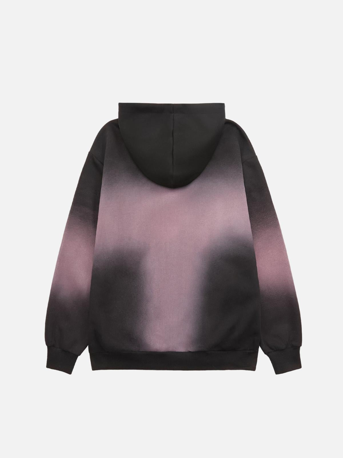 Concert Outfit Spray Smoke Gradient Hoodie