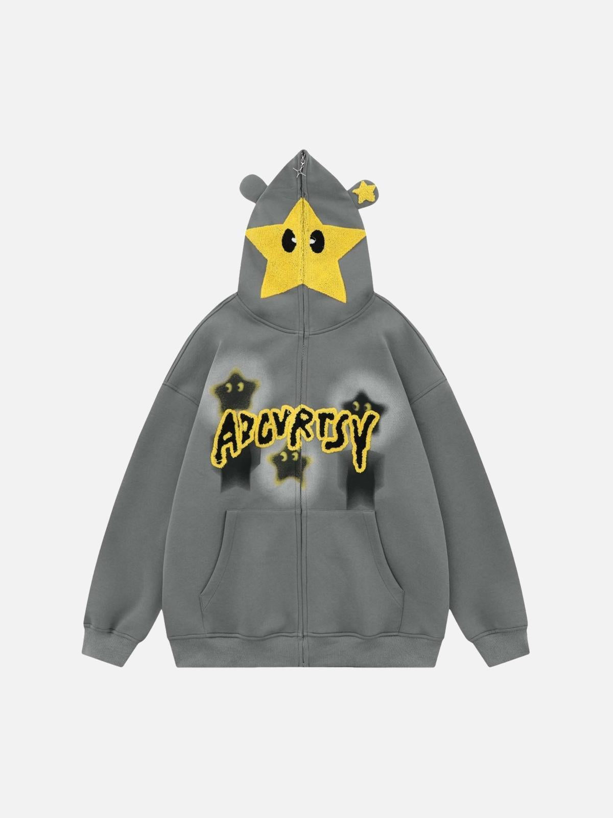 Concert Outfit Star Embroidered Hooded Sweatshirt