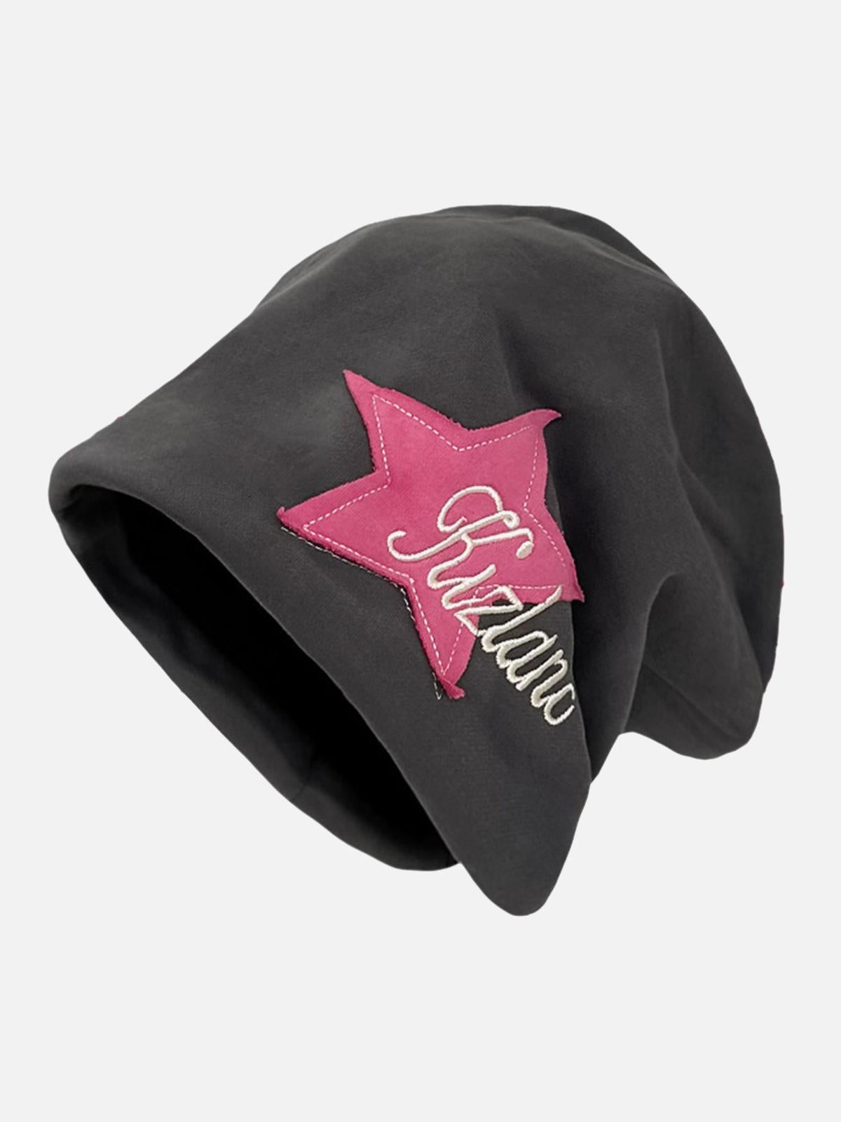 Concert Outfit Star Embroidered Wrap Hat