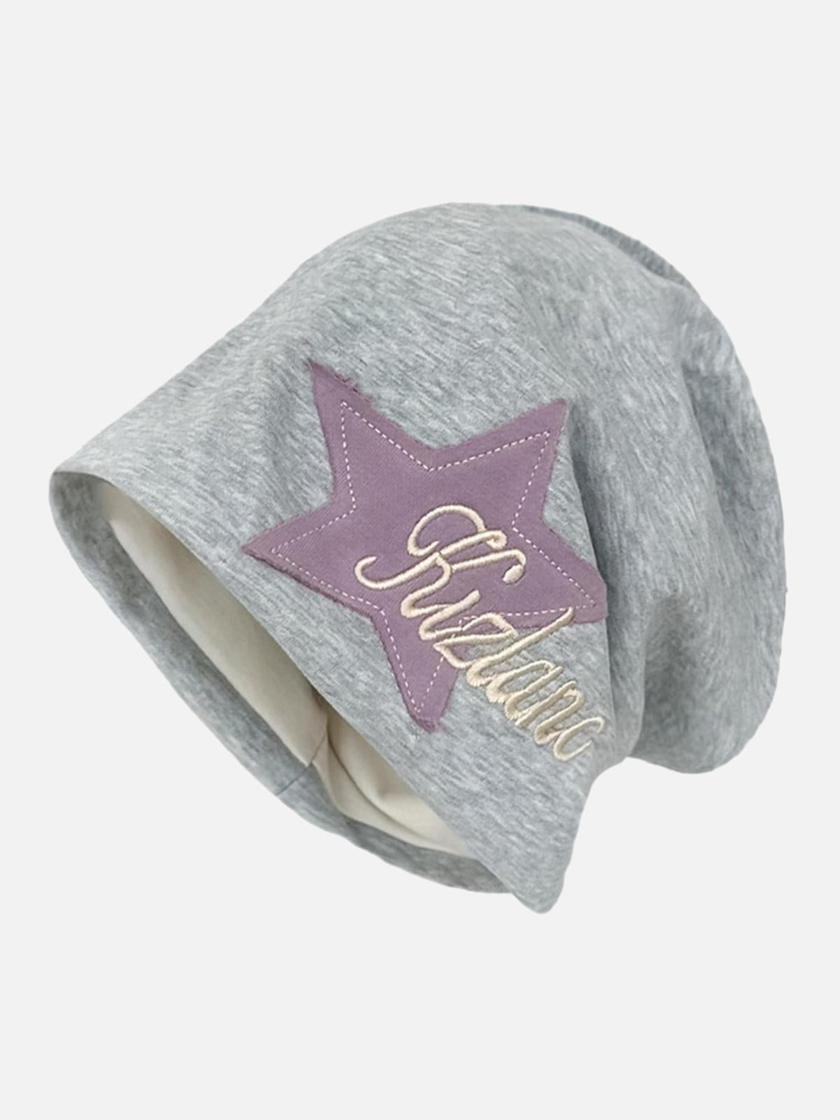 Concert Outfit Star Embroidered Wrap Hat