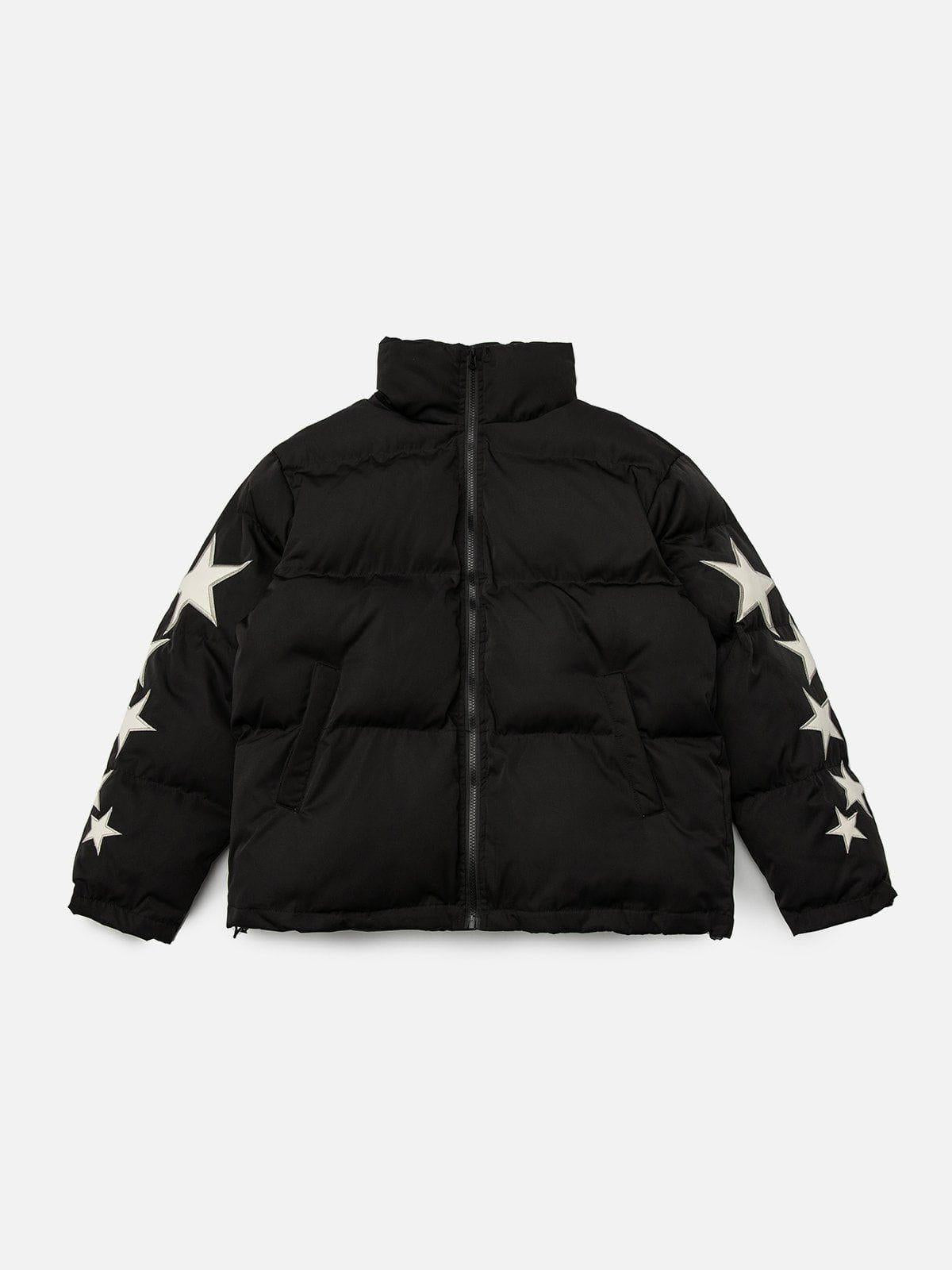 Concert Outfit Star Letter Embroidery Winter Coat